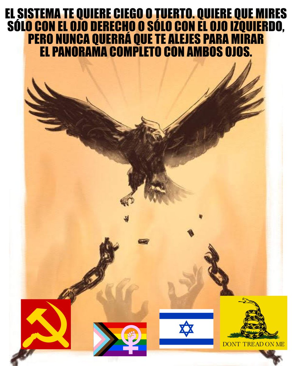 Viajero2400's tweet photo. Si me sigues debes saber que para mí la derecha es trono y altar.

La Monarquía Católica anterior a la revolución francesa.  

Nada de:
-Nueva ""derecha"" liberal-libertaria (Laje/Milei).
-Ni NeoCon pro 🇺🇸🇬🇧🇮🇱.

Si de igual manera quieres seguirme, será bajo tu responsabilidad.😆 https://t.co/JsCoqoCsVA