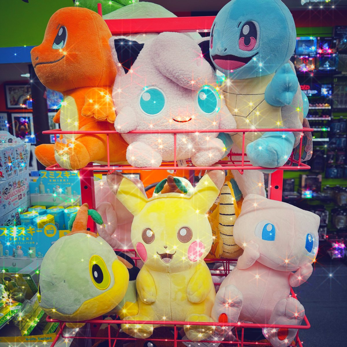 WE CHOOSE YOU ポケットモンスター, Pokémon , Pocket Monsters, Friends, and Poketto Monsutā. They’re here! Plush versions are in stock Vault Ann Arbor. Check with your local Vault to see if they have the plush for you! Selection may vary by location. #pokemon #plushie #stuffie