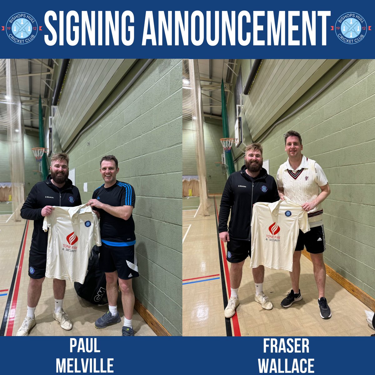 Bishops Hull Cricket Club (@bishopshull_cc) on Twitter photo ๐๐๐๐๐๐๐ ๐ผ๐๐๐๐๐๐พ๐๐๐๐๐
We are delighted to be able to announce the signings of our two new members - Paul Melville and Fraser Wallace๐ช๐ผ
Buzzing to have these lads on board for the season and raring to go. Up The Hull๐
#BHCC | #UpTheHull | ๐ด๐ต ๐๐๐๐๐๐๐ ๐ผ๐๐๐๐๐๐พ๐๐๐๐๐
We are delighted to be able to announce the signings of our two new members - Paul Melville and Fraser Wallace๐ช๐ผ
Buzzing to have these lads on board for the season and raring to go. Up The Hull๐
#BHCC | #UpTheHull | ๐ด๐ต