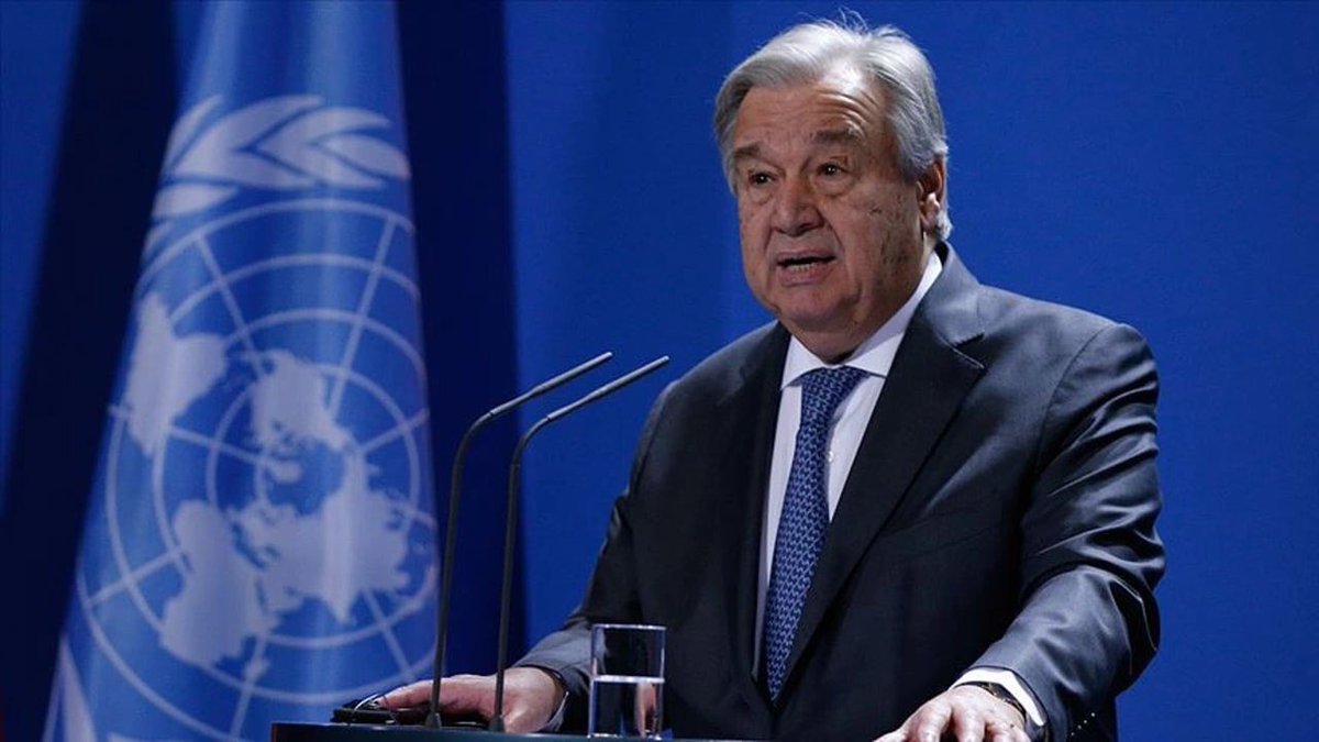 BM lideri António Guterres: 

'Gazze'ye insani yardım için tek yol karayolu.'