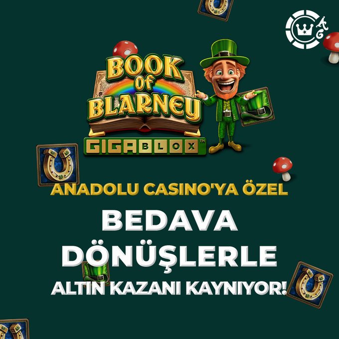 🎰 HER GÜN 50 #Freespin #Anadolucasino'da 🔥 Yatırım yaparak gün içerisinde Book of Bralney GigaBlox oyununda çevir. 🎰 Her gün 50 adede kadar freespin kazan. ➡️ hizligiris.live/anadolucasino