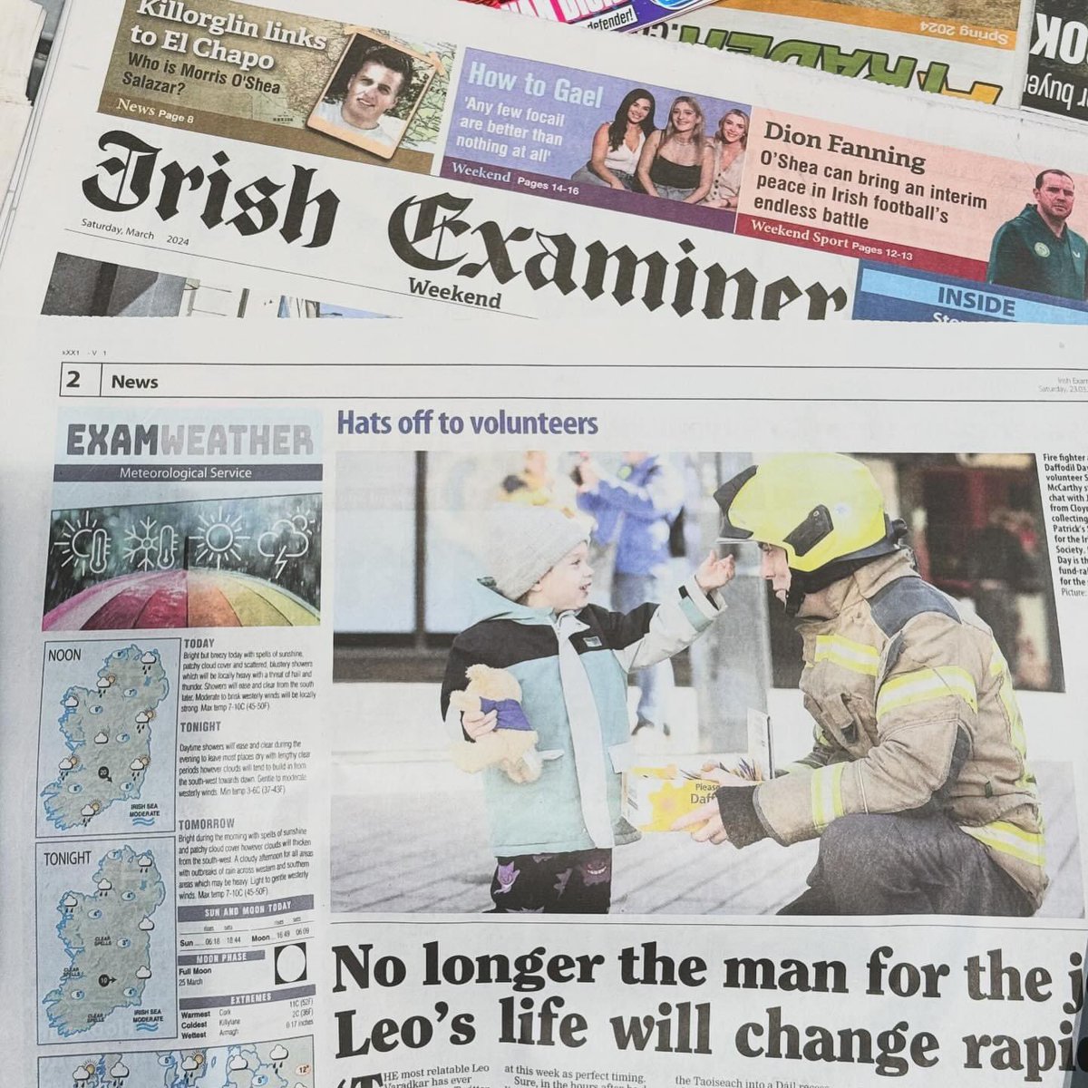 CorkDaffDay's tweet photo. @DKanePhoto lovely image from @irishexaminer  from Cork @IrishCancerSoc @CorkDaffDay @CorkCityFire #daffodilday🌼🌼 https://t.co/pC3uQMszZn