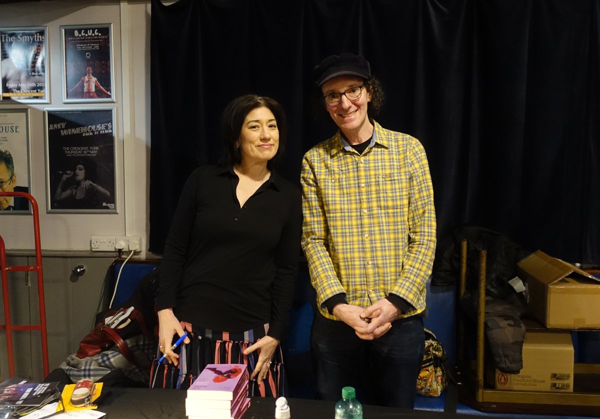 The fab Miki Berenyi @YorkLitFest kept us entertained, answered questions, swore like a trooper, brought T-shirts in every conceivable size, signed books, attended the previous event, posed with Tim and was generally all-round brilliant!!⭐️👩‍🎤🤬