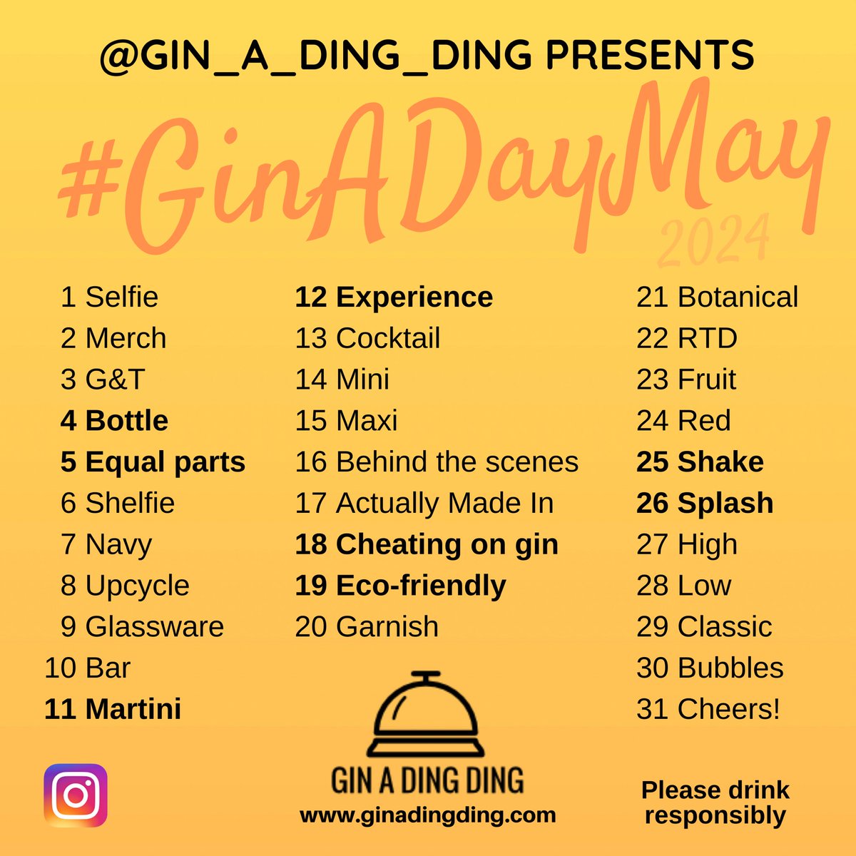 #GinADayMay is back!