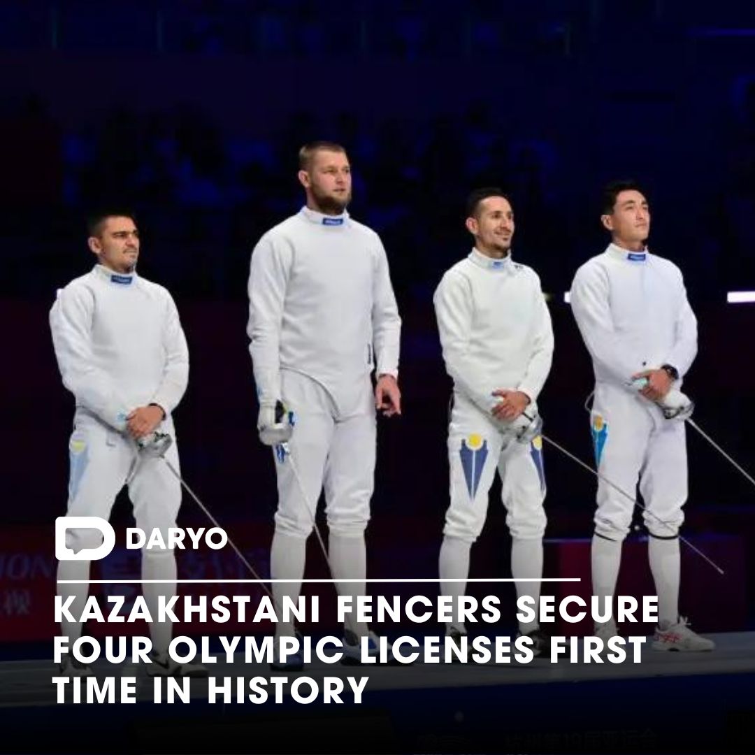 DaryoEng's tweet image. #Kazakhstani #fencers #secure four #OlympicLicenses first time in #history

🇰🇿🤺🏆

Before the crucial #WorldCup stage in #Tbilisi, #Kazakhstan maintained a notable lead of 26 points over its closest #rival in the #ranking.

👉Details  — dy.uz/tBEh9

#CentralAsia