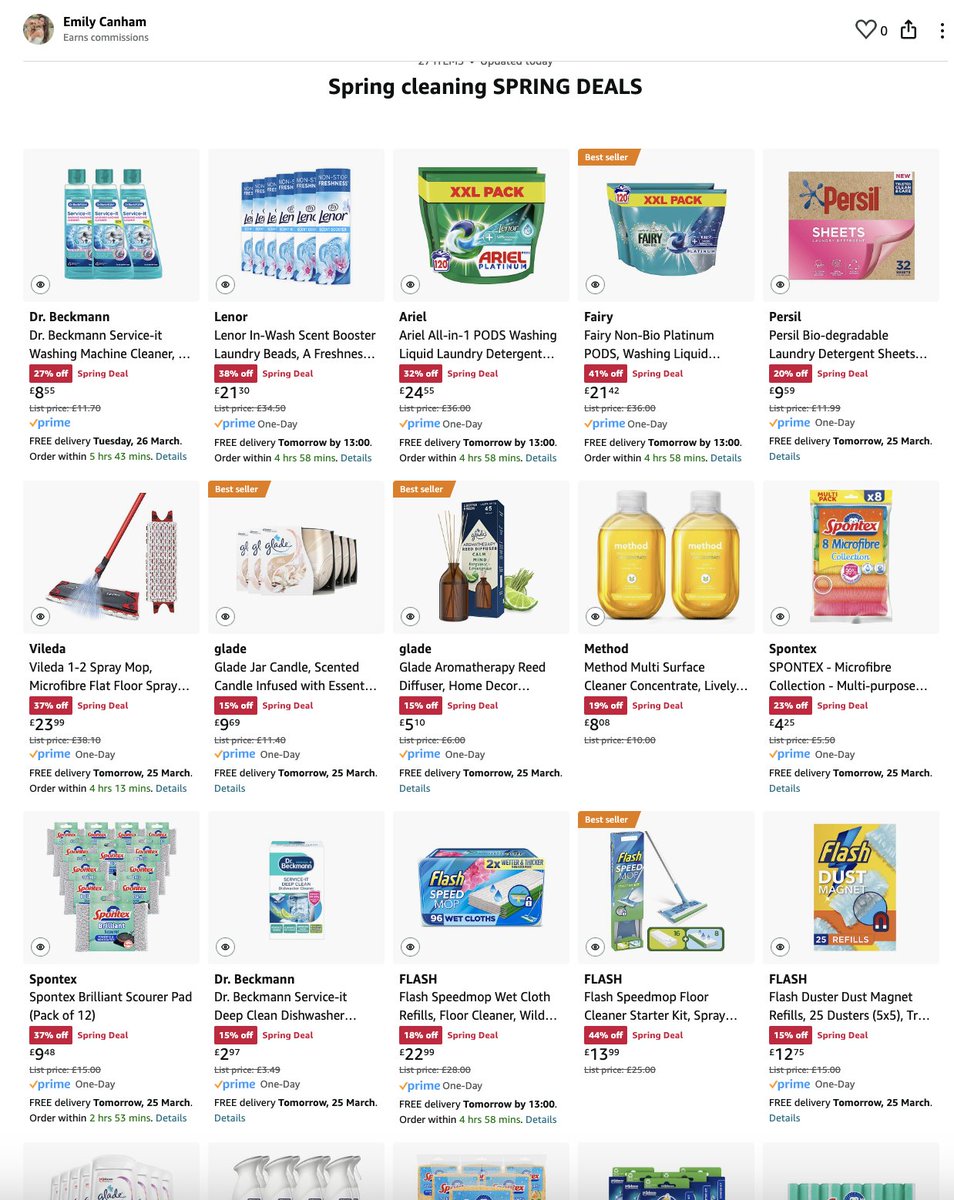 Spring cleaning AMAZON deals - amzlink.to/az0Uuyr15tTnd AD link