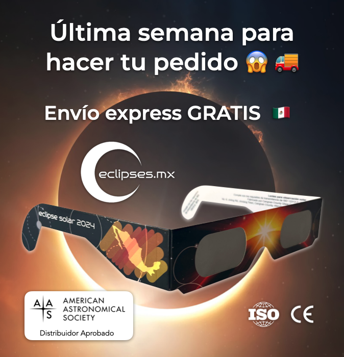 EclipsesMx's tweet photo. 🚨 ¡No te quedes sin tus lentes para el eclipse solar del siglo! 😱

Adquiere tus lentes certificados en ➡️ https://t.co/mVShBRCMeb 

✅ 10 piezas: $400 ($40 c/u)
✅ 50 piezas: $1,750 ($35 c/u)
✅ 100 piezas: $3,200 ($32 c/u)

Mayoreo y menudeo, envío express GRATIS 🇲🇽 https://t.co/MSFrSOvIyP