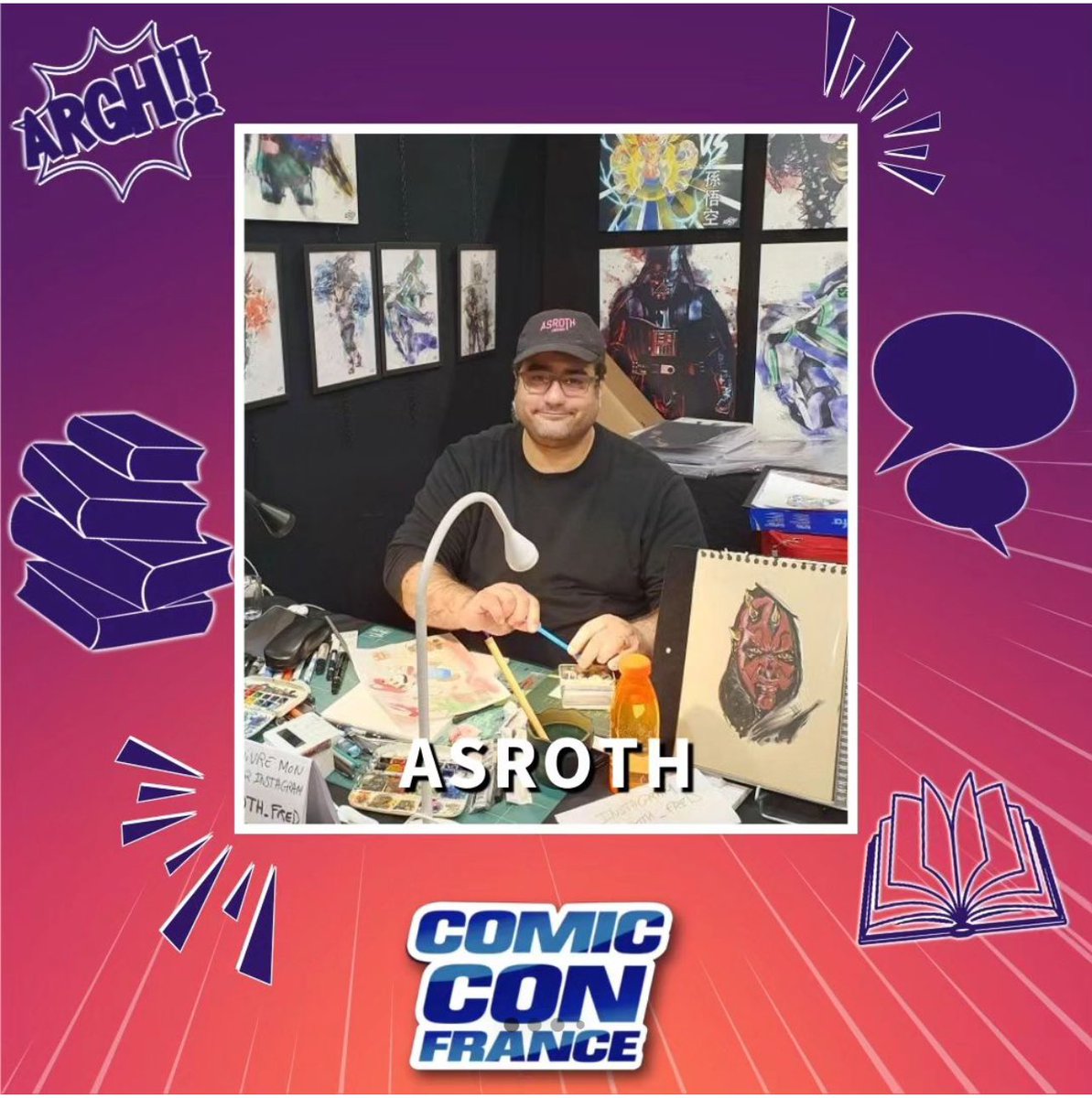 Je serais la semaine prochain présent au #comicconfrance le 30 mars prochain.