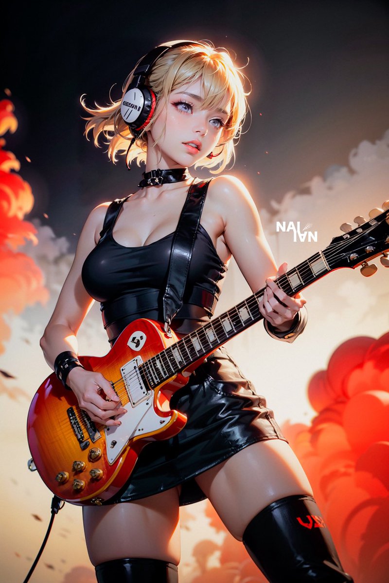 ai_naiian's tweet photo. Follow your inspiration 2nd 🎸
#AIgirl #AIart #AIartwork #AIイラスト #Snapshot #Drawthingsapp https://t.co/rNRXjNCfXR