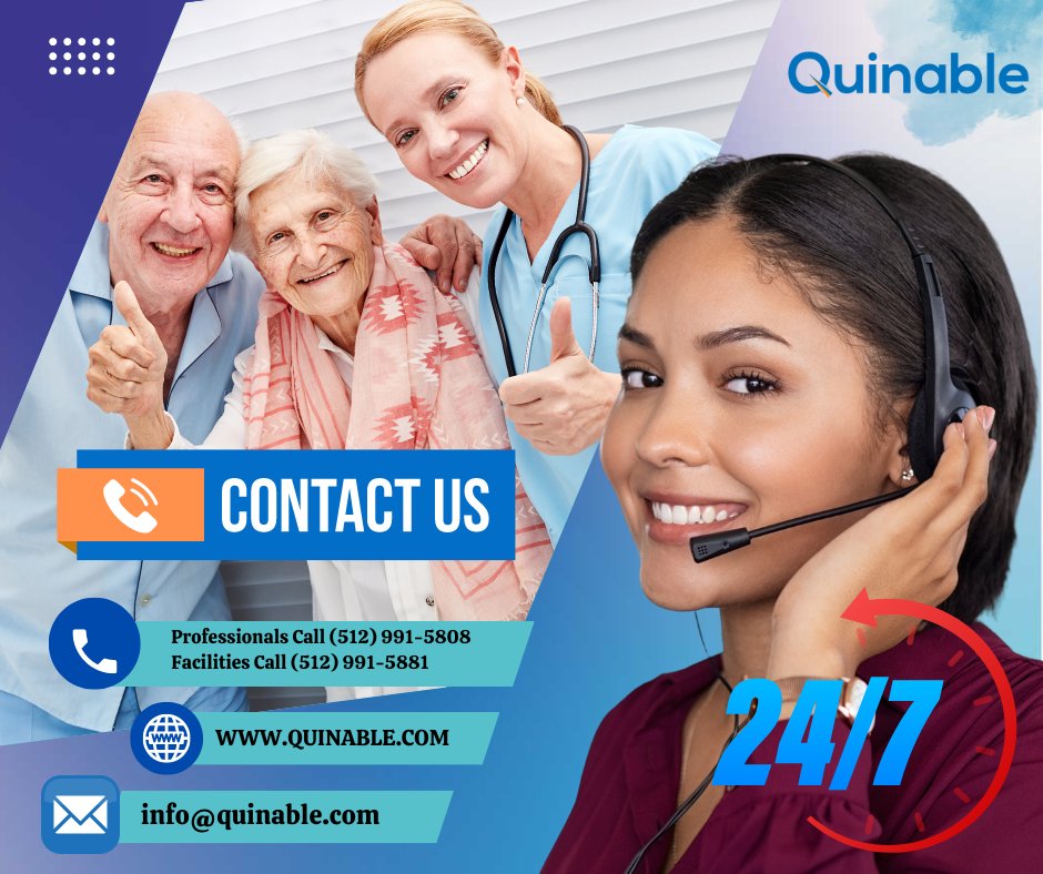 quinable's tweet photo. Whether you're a healthcare professional in need of assistance or a facility seeking staffing solutions, our dedicated team is available 24/7. #LPNjobs #CNAjobs #quinable #onlinemarketing #QuinableApp
โ๏ธ (512) 991-5881
๐ฉ info@quinable.com
๐ https://t.co/Pwl092z8PL https://t.co/4n0hrkh8Wf