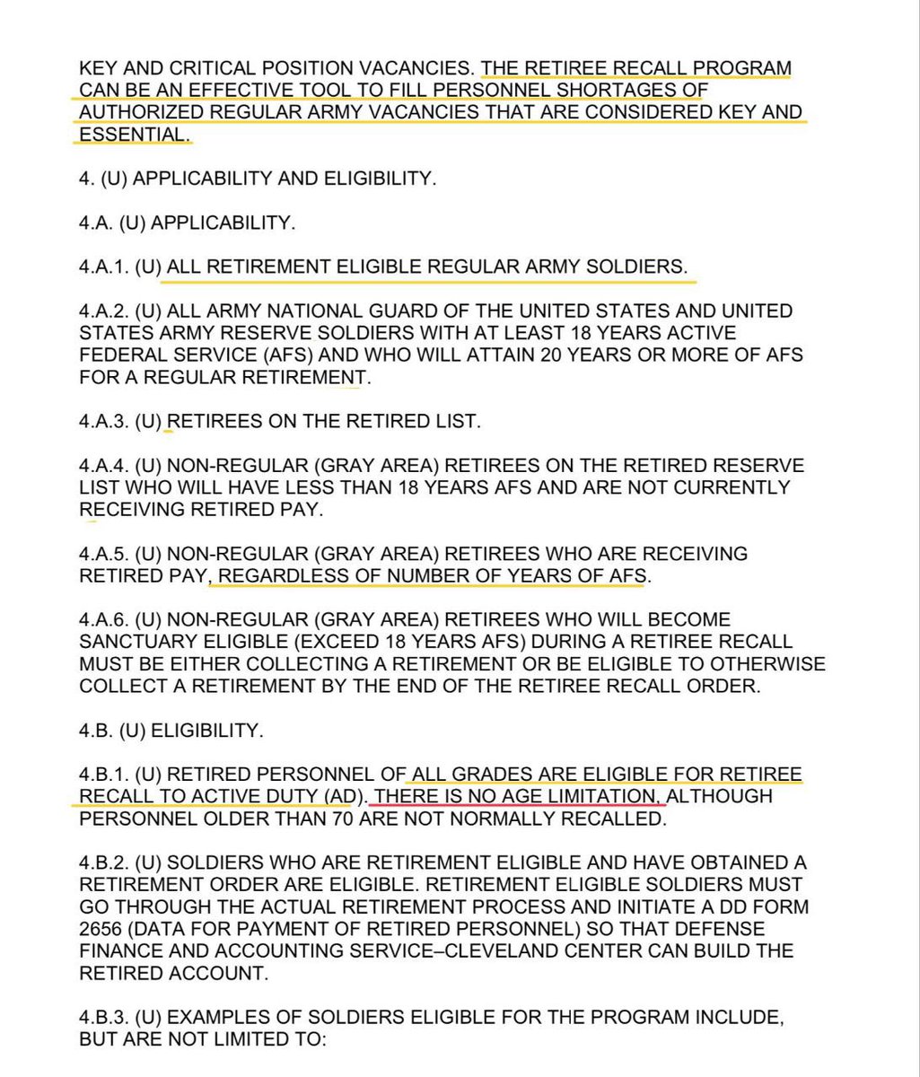 Dani06548474's tweet photo. What’s the real reason behind this military recall to vets? failure to report will result in being classified as a deserter.
https://t.co/5tRHLyBSwI
Full video https://t.co/YjA0ebHncD
#Alaract #Vets #AmericaFirst https://t.co/LpOmjqEGRT