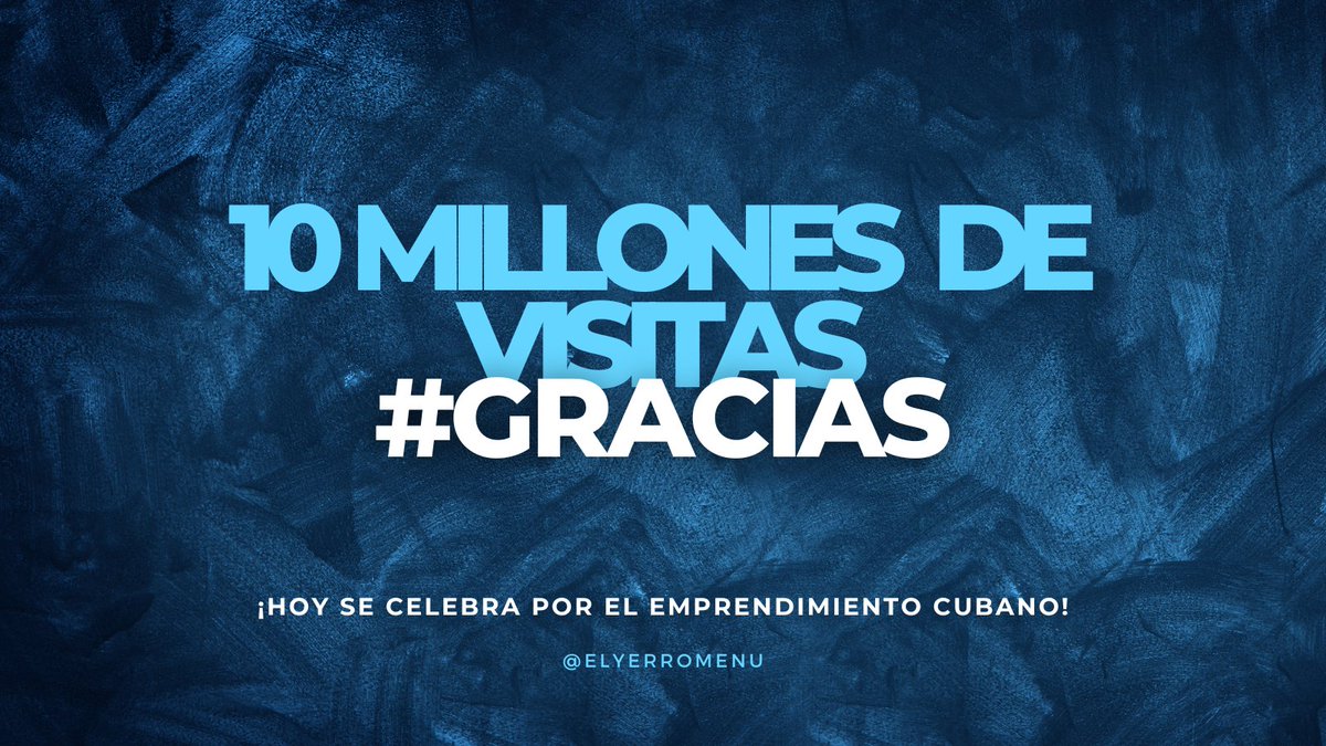 ¡Llegamos a 10 millones de visitas! 🎇🎇🎇 ¿Verdad que somos El Yerro? ⚒️

Gracias, gracias, gracias 🙏. Ven, únete a nuestra familia. Te aseguramos que te sentirás como en casa. 🫂💪

#ElYerroMenu #TuCatalogoDigital