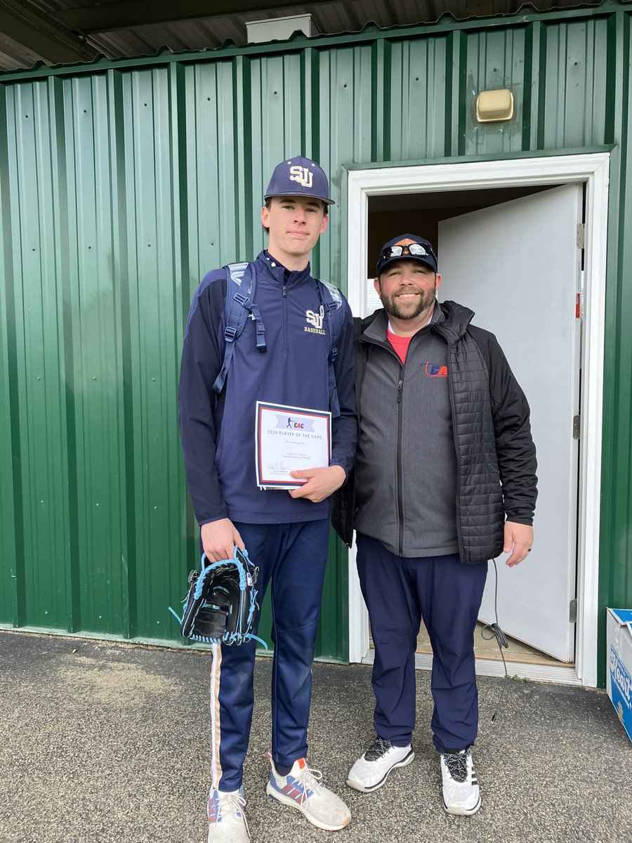 CACBBShowcase's tweet photo. The CAC Players of the Game for Game 1 were:
Bishop Watterson: Chase Strausbaugh - 2025
St. John Jesuit (Toledo): Carson Bruning - 2025 https://t.co/YN4JH75piq