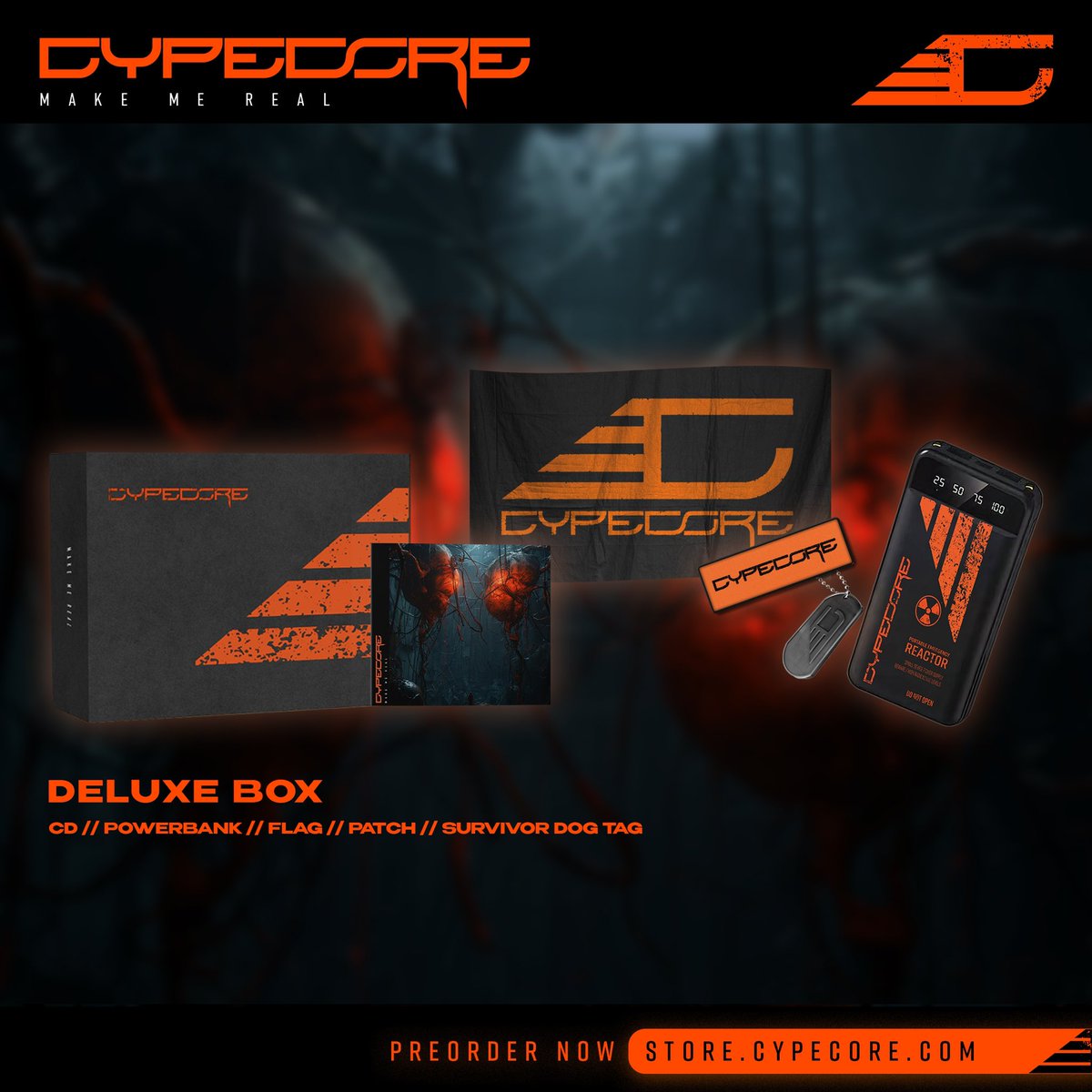 LOG_ENTRY: 
„Make Me Real“ is ready for deployment and will be rolled out on 26/04/2024. 

The supply of these crates is limited to 333 units.
You gain access upon following the link: 

store.cypecore.com/products/make-…