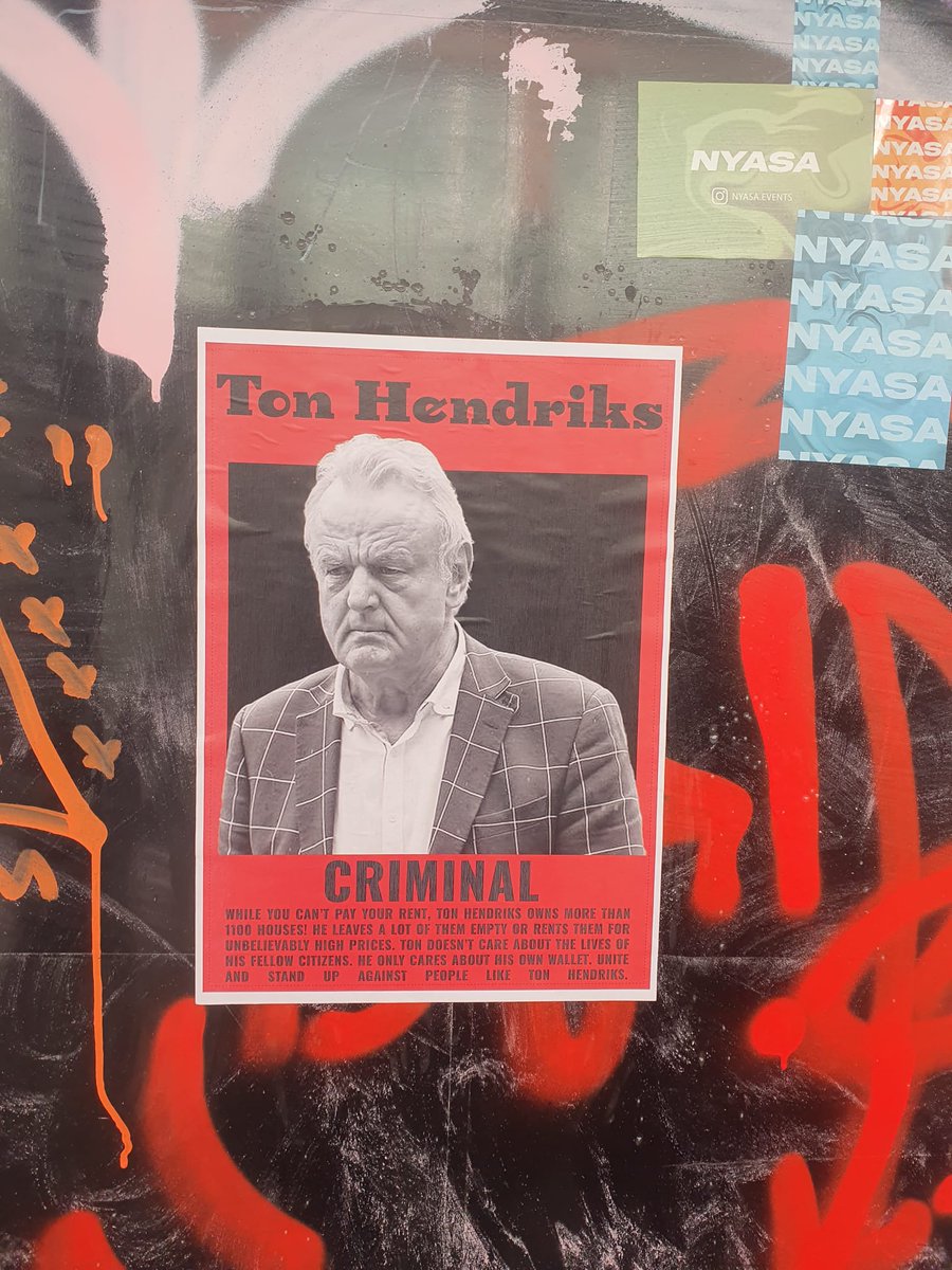 wij geloven ook dat huisjesmelken crimineel is, daarom zullen wij feest vieren als Ton de koffers pakt.