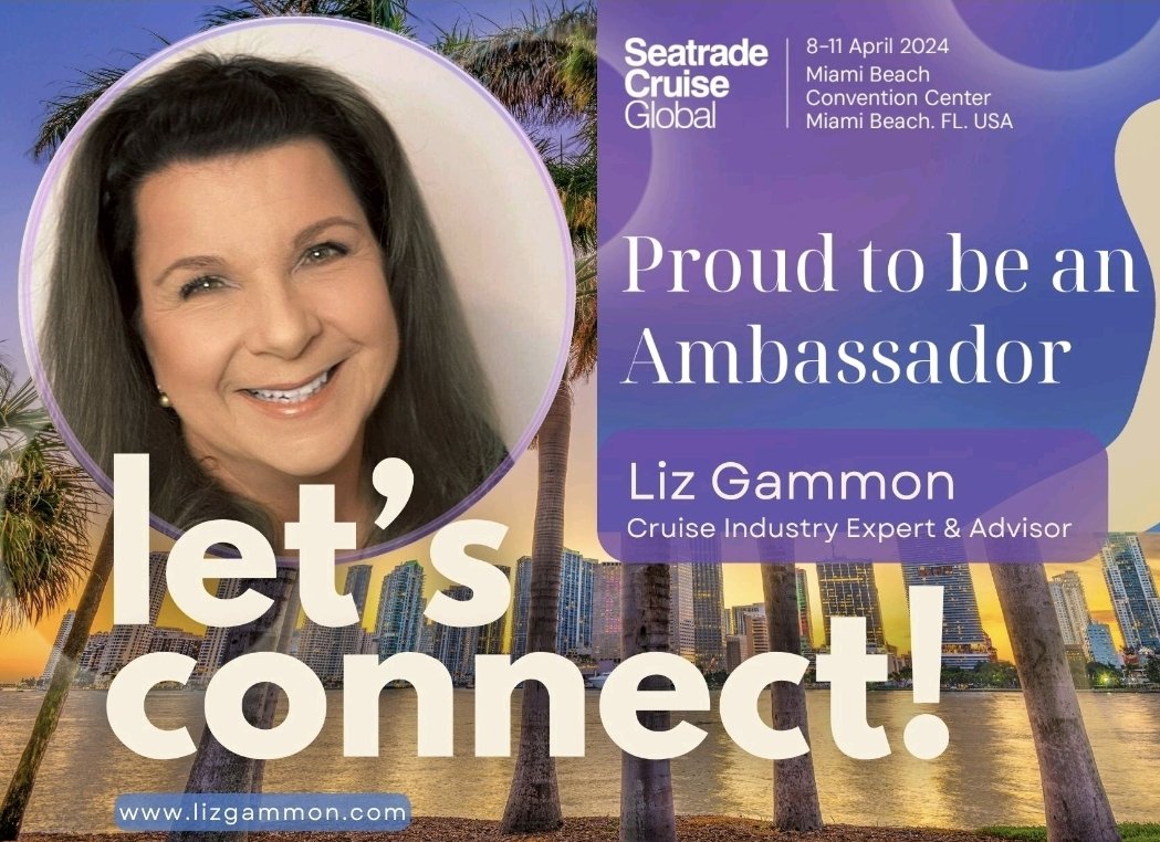 So looking forward to Seatrade Cruise Global &amp; the opportunity to meet up with friends &amp; colleagues - old &amp; new! Great conversations lie ahead 💡
See you in the Miami sunshine soon!☀🌴 🤝
Website ➡ lizgammon.com
Contact ➡ liz@lizgammon.com
#STCGlobal #letsconnect