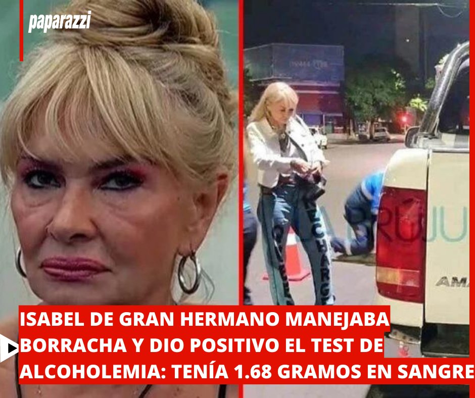 PaparazziRevis's tweet photo. 🫣¡Terrible! Mirá todo lo que pasó en la nota acá:
https://t.co/ShlE9pcBwB
#IsabelGH #Testdealcoholemia #IsabelBorracha https://t.co/s5nG3ugRLH