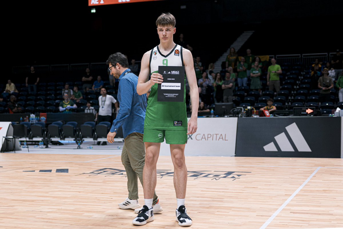 bczalgiris's tweet photo. Mantas Juzenas and Nedas Raupelis made it to symbolic Top 5️⃣ of the EuroLeague's #ANTG tournament! ⭐️ https://t.co/05N7qiKhBl