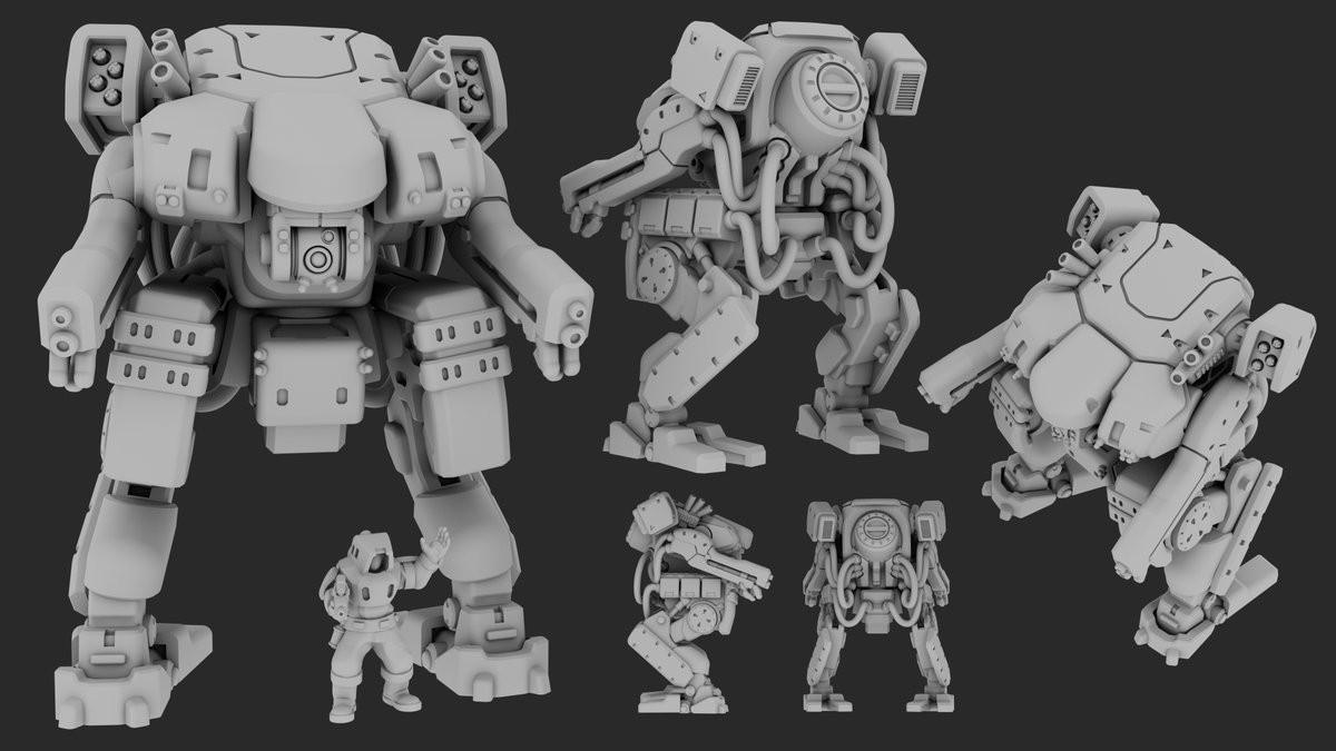 NEW MECH! Again design by @Rattapoom_K , sculpted in Plasticity!