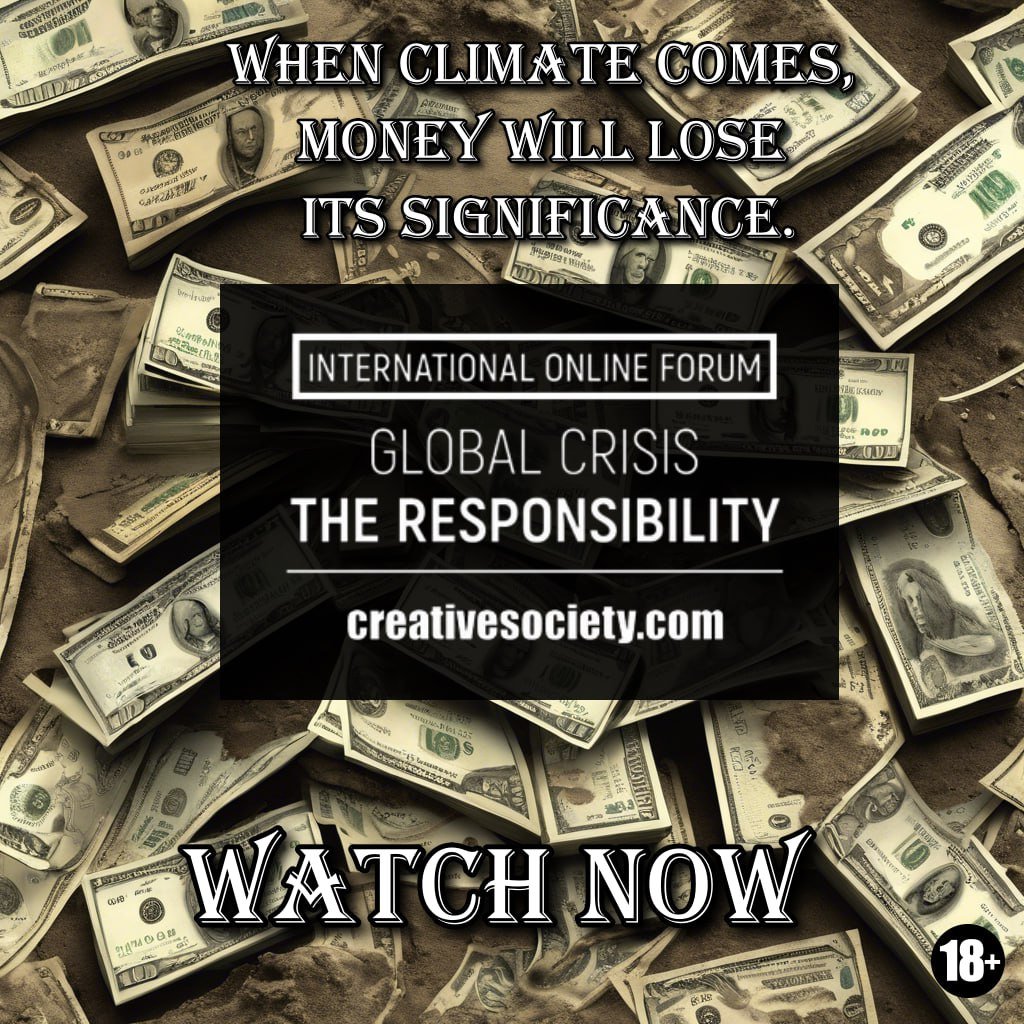 _HumanEconomy's tweet photo. 🌍💰 When Climate Comes, Money Fades

In the face of climate upheaval, money loses its grip on significance. True wealth lies in our responsibility for our future, for the future of our children. 
Let's invest in a future where prosperity is measured by the health of our planet and communities. 

#climate #climatechange #globalcrisis #responsibility #people #human #money #fulwiley #ChristIsKing