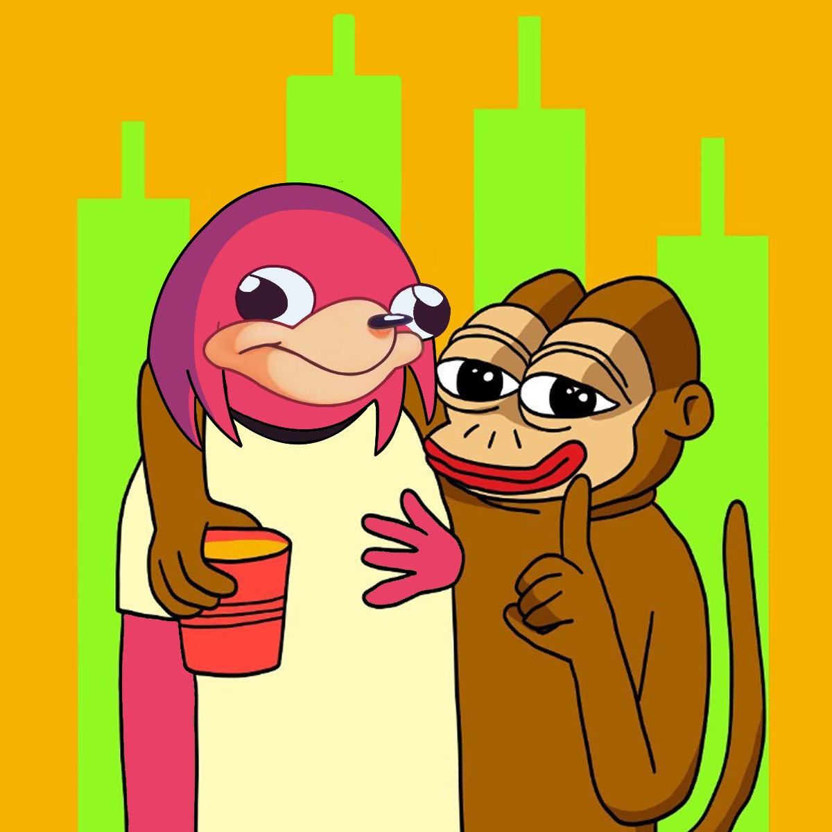 Ponke said it best bruddas. There is only one wae to go, UP.  

$PONKE X $WAE

<a href="/ponkesol/">Ponke</a>