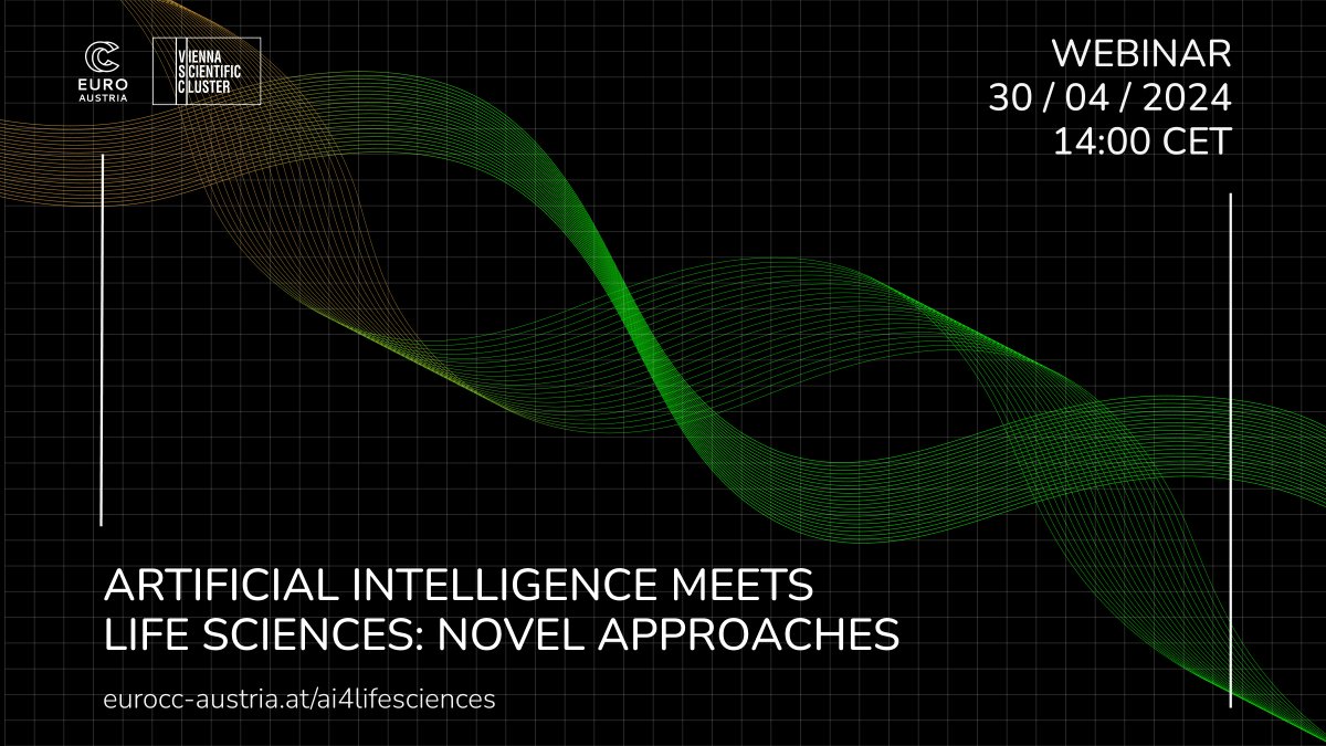 eurocc_austria's tweet photo. Novel #artificialintelligence tools are transforming the field of #LifeSciences. Wanna know how? Join us on 30 April to find out about the latest applications of #AI for personalised medicine, drug development &amp; cancer treatment. Register now: https://t.co/KXz3eXacf7 https://t.co/LwEhxoXEKH