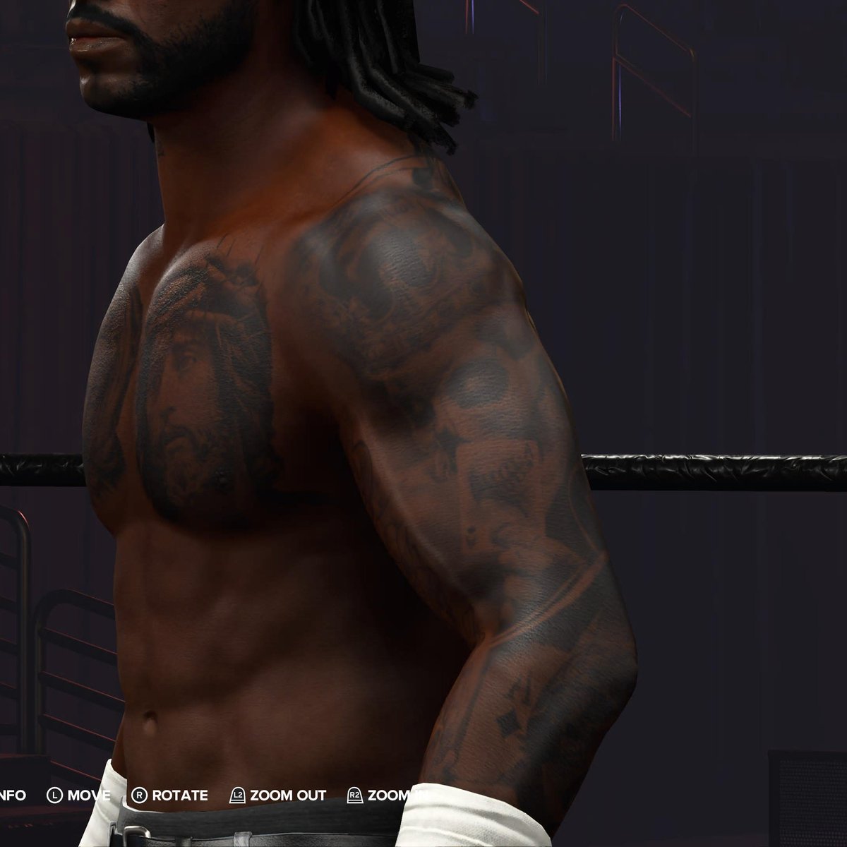 SmackdownTattoo's tweet photo. A closer look at some of the new black and gray logos on https://t.co/YjP6v6ytuA

#CAWs #Cawcommunity #WWE2k24 #WWE2k #WWEGames #Caw https://t.co/LtRBY19zKp