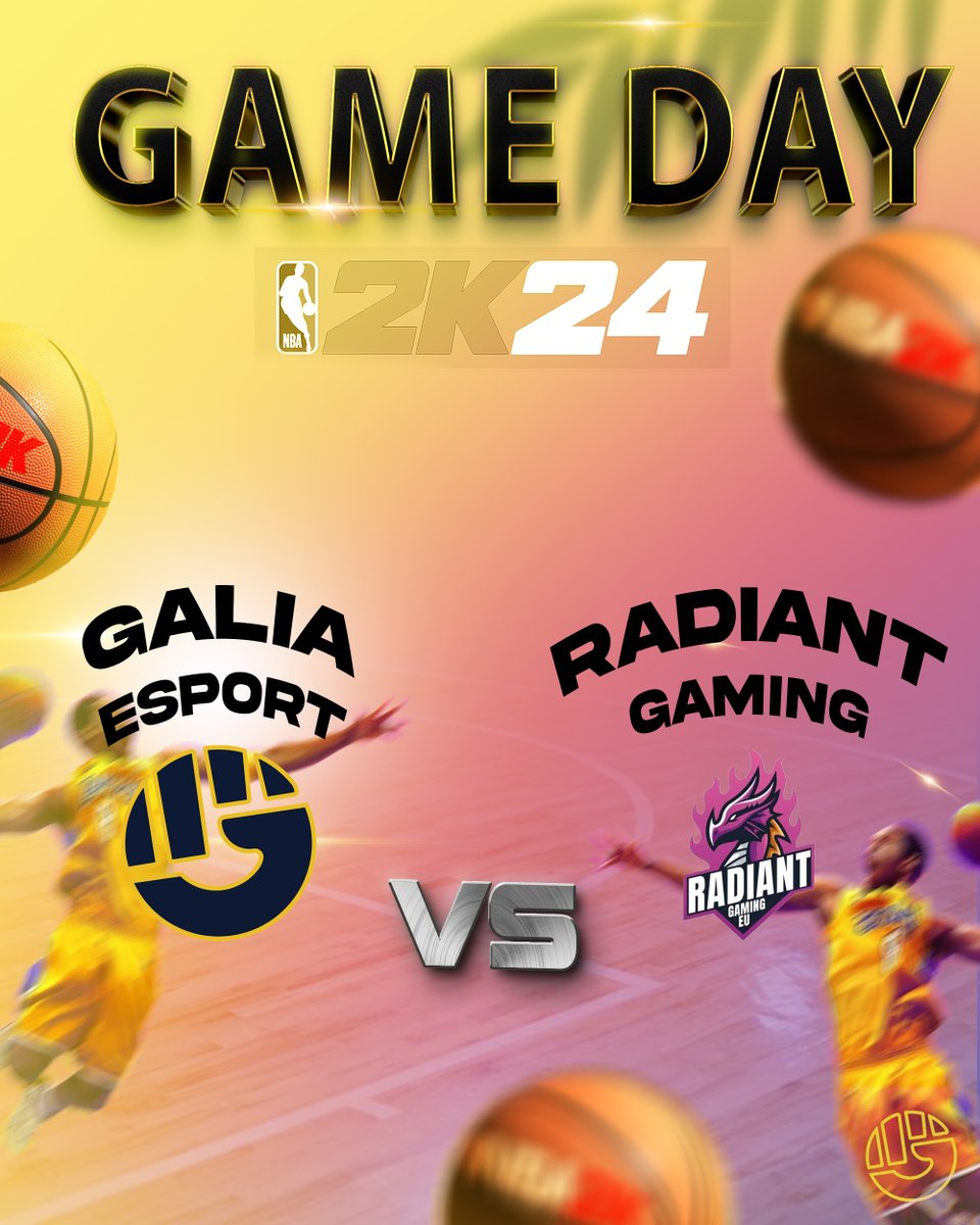 GaliaEsport's tweet photo. 🏀 JOUR DE MATCH 🏀

Nos joueurs #NBA2K24 repartent en action dès ce soir en @EuroHoops2K DIV 2 😎

Venez nombreux les encourager pour ce match d'ouverture à 22h30 face à @RadiantGamingEU 😈

Lien de notre chaine Twitch en réponse ⬇️⬇️⬇️

#GLtoWin https://t.co/9oShbApP9J
