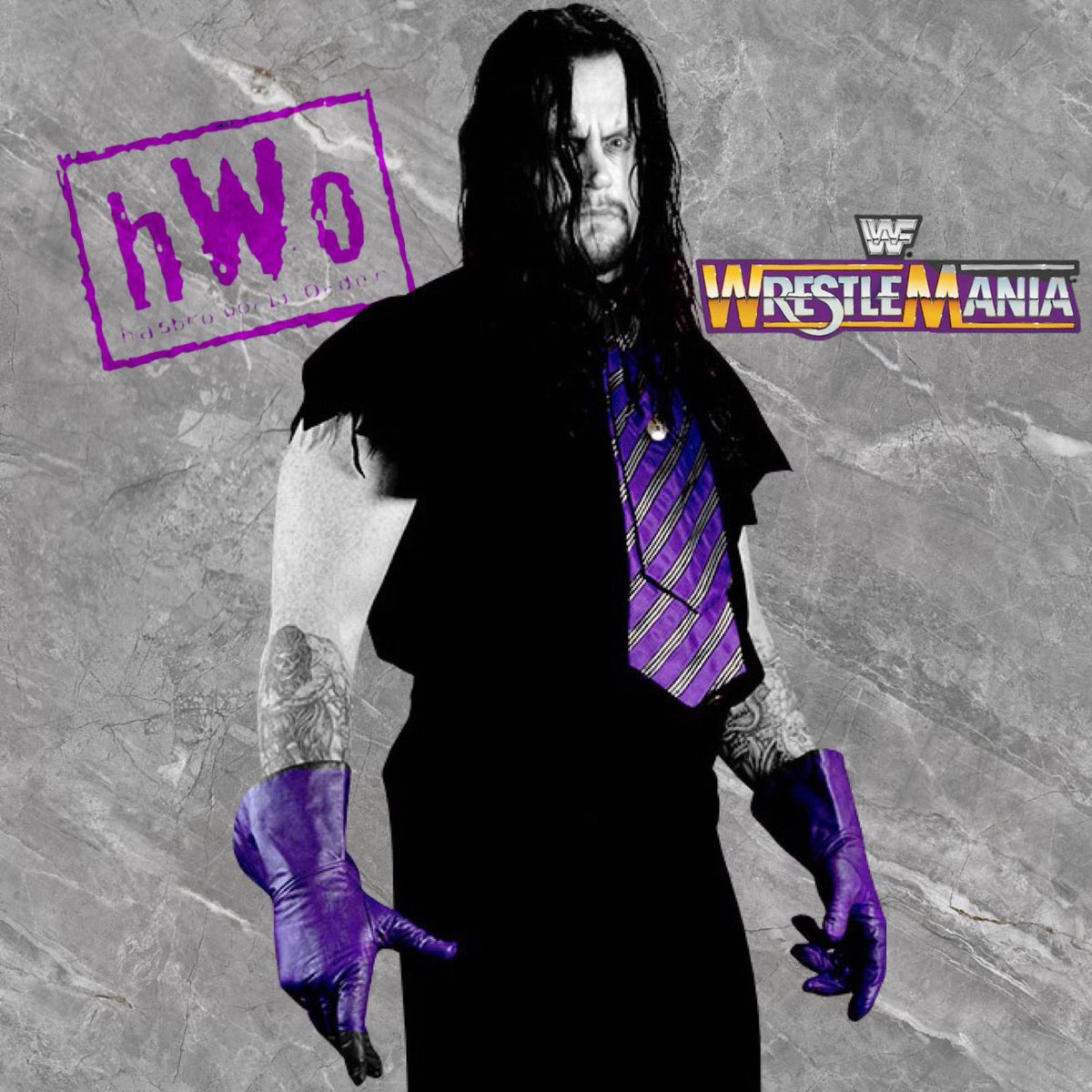 🟣⚫️🟣 @undertaker 🟣⚫️🟣 The #hWo wishes #TheUndertaker a Happy Birthday today Please share any figures, merch or photos with The Deadman today #RestInPeace #hWo #WrestleMania 📸 @ColossusNick 💀