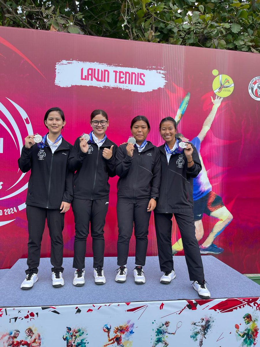 Echoes4mAshes's tweet photo. #Manipur's OUTSTANDING performance in #LawnTennis in d 3rd #NEGames.
5️⃣Gold
👉Women's Singles- L.Jennifer
👉Men's Singles - H.Bushan
👉Women's Doubles- N.Charmie & L.Jennifer
👉Men's Doubles -Bushan & Bhicky
👉Men's team event
1️⃣Silver
👉Women's team event
#Manipur
#Meiteis https://t.co/g21AOw8Rt9