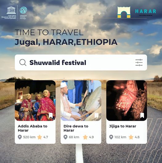 Pack your bags and mark your calendar for the Shuwalid Festival in Harar! Explore the World Heritage site of Jugal and immerse yourself in the rich culture of this historic city. It's time to travel and make unforgettable memories.
#VisitHarar #Shuwalid #Harar #TheLivingMuseum