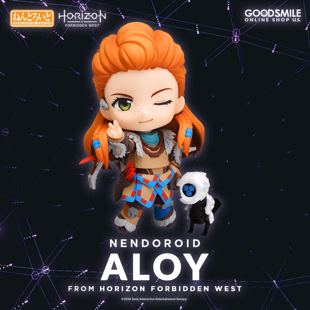 GoodSmile_US's tweet photo. Nendoroid Aloy from Horizon Forbidden West is available now from GOODSMILE ONLINE SHOP US! Bring the machine hunter home and relive the adventures and mysteries of the Forbidden West!

Shop: https://t.co/31pR2ceHEa

#HorizonForbiddenWest #Goodsmile https://t.co/KuCTKOYSzY