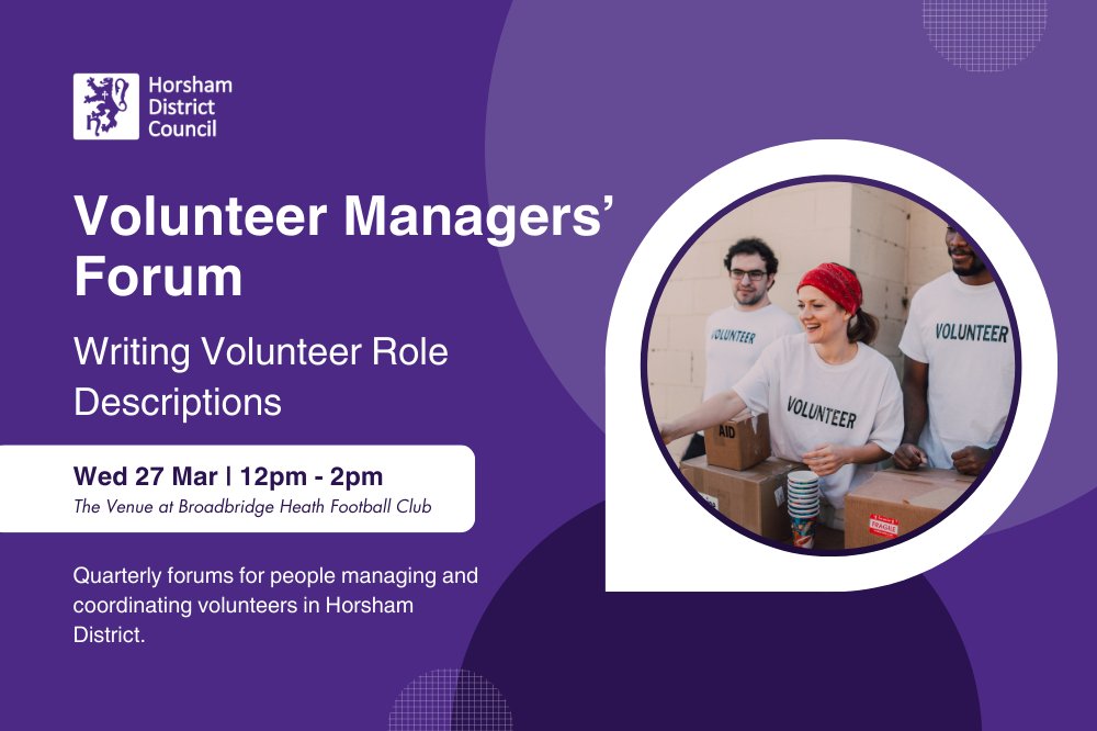 A key part of volunteer recruitment is writing a volunteer role description that captures the interest of new potential volunteers. Come along to our next Volunteer Managers' Forum on 27 Mar as we look at this topic. Find out more and book: orlo.uk/Gv17H