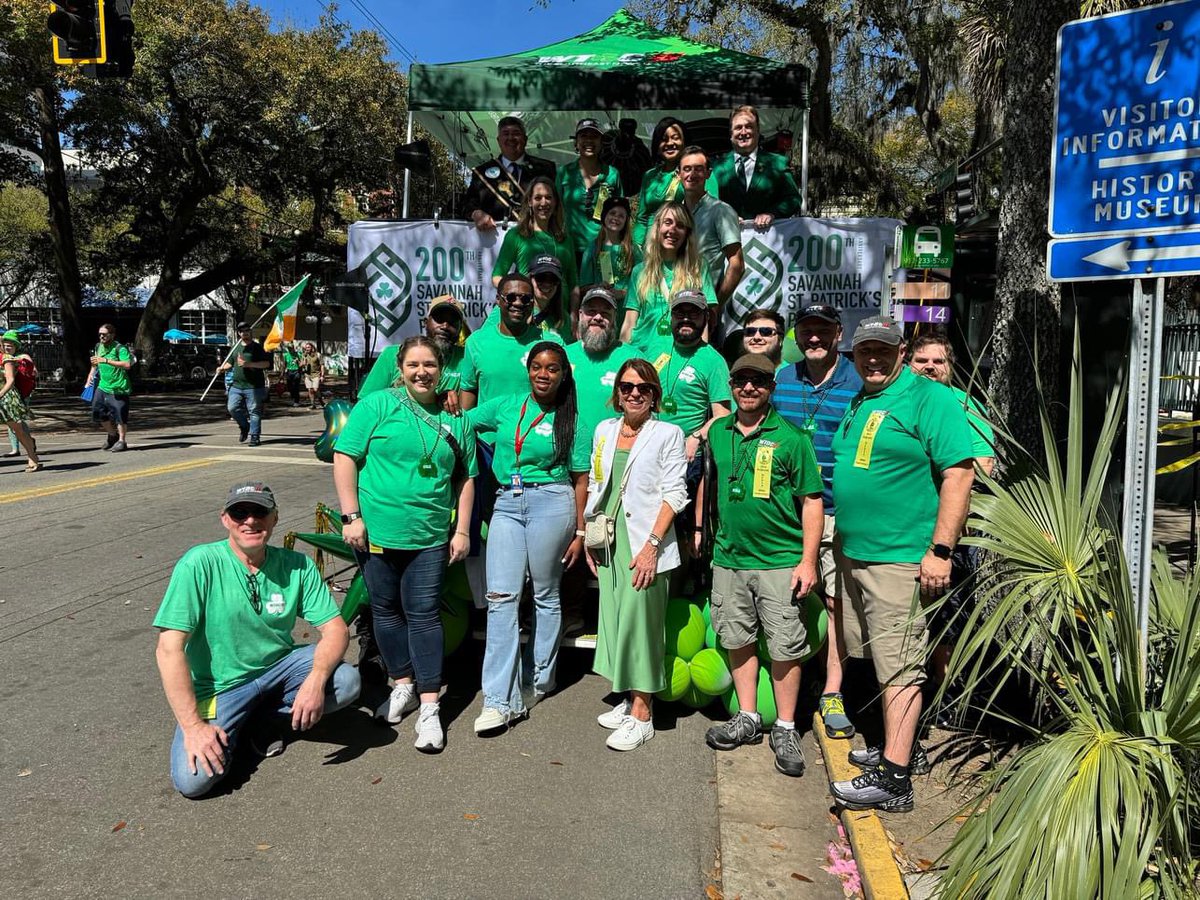 veymard's tweet photo. One week out from my first St. Patrick’s Day in Savannah and first experience on-site producing! What a great experience! 🍀 https://t.co/va4S4rYTsc