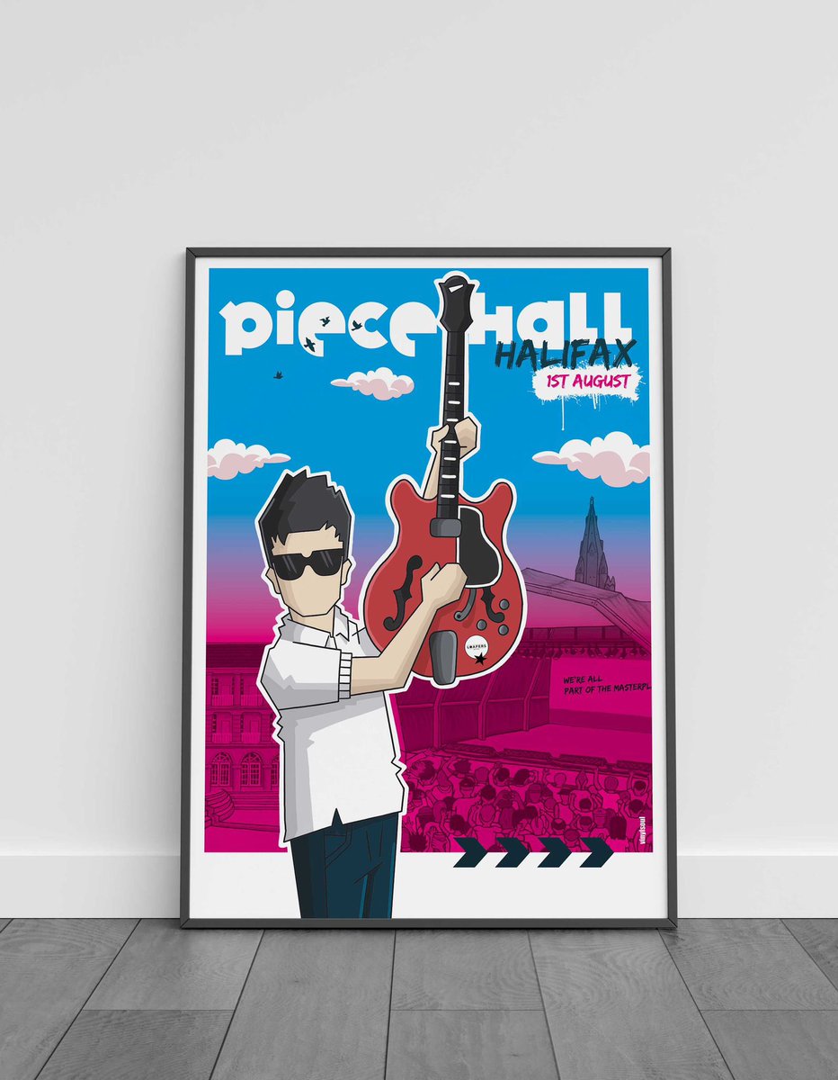 💥 Here we go! Stunning artwork to celebrate Noel Gallagher live @ThePieceHall on 1 August 2024 💥 This will be the first of several ltd edition prints that we'll be curating with @vinylsoulimages this year. Here's a link to pre-order. loafersvinyl.co.uk/products/noel-… 🔝🎶🍪☕️✌️🍷🍺🙏