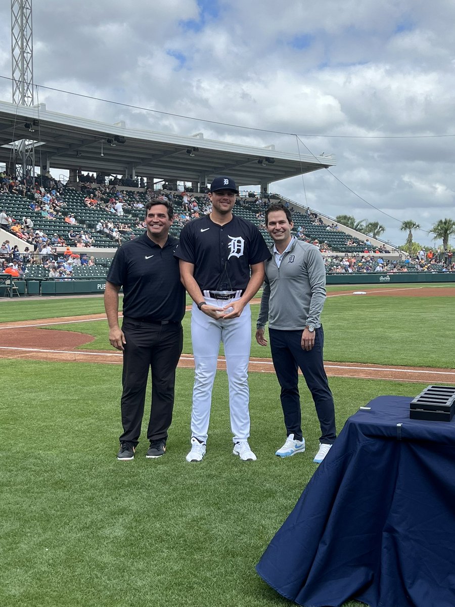 erie_seawolves's tweet photo. Congratulations to Colt Keith and Brant Hurter who were named @tigers Minor League Player of the Year and Pitcher of the Year. https://t.co/Xm9o7loWPE