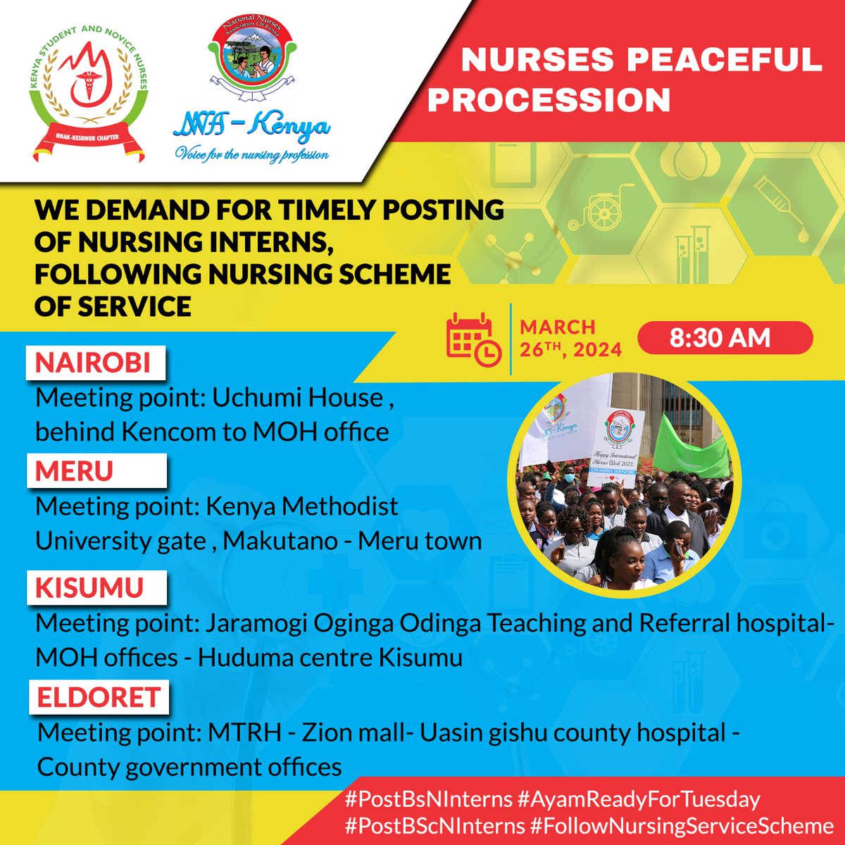 I am ready for Tuesday Je wewe ??
#nakhuminchamustgo
#retainbsninternsalary
#bsninternsarenotstudents
#PostBScNinterns
#BScNisNotOrdinary
#AyamReadyForTuesday 
#FollowNursingServiceScheme
#NakhumichaSponsoredGoons
#DoctorStrikeKE