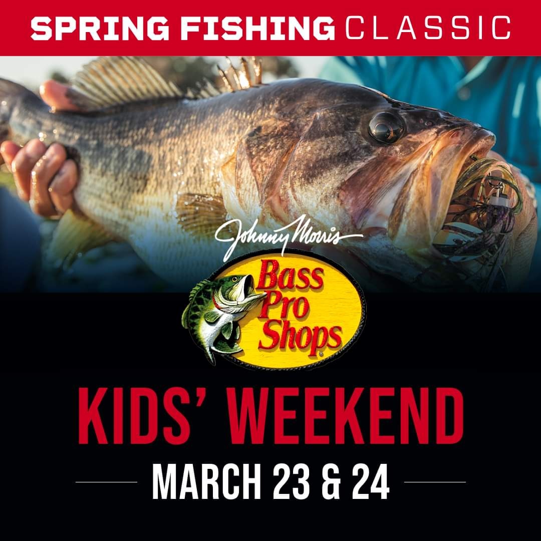 CollegiateBass's tweet photo. Go by a local @BassProShops for the final day of kid's weekend during the Spring Fishing Classic!
✅ Free Catch and Release Ponds
✅ Free Casting Challenge
✅ Free Photo Download
✅ Free Fishing Lure Craft
#BassProShops #SpringFishingClassic #KidsWeekend #WeAreCollegiateBass https://t.co/ZuAs6FEIoA