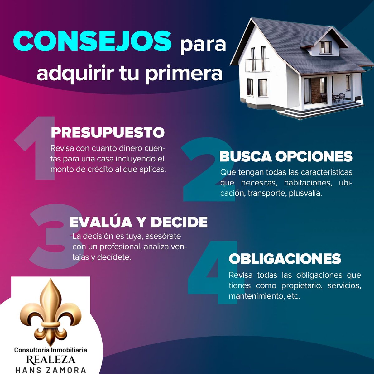 ¡Consejos para adquirir tu primera casa! 🏡
