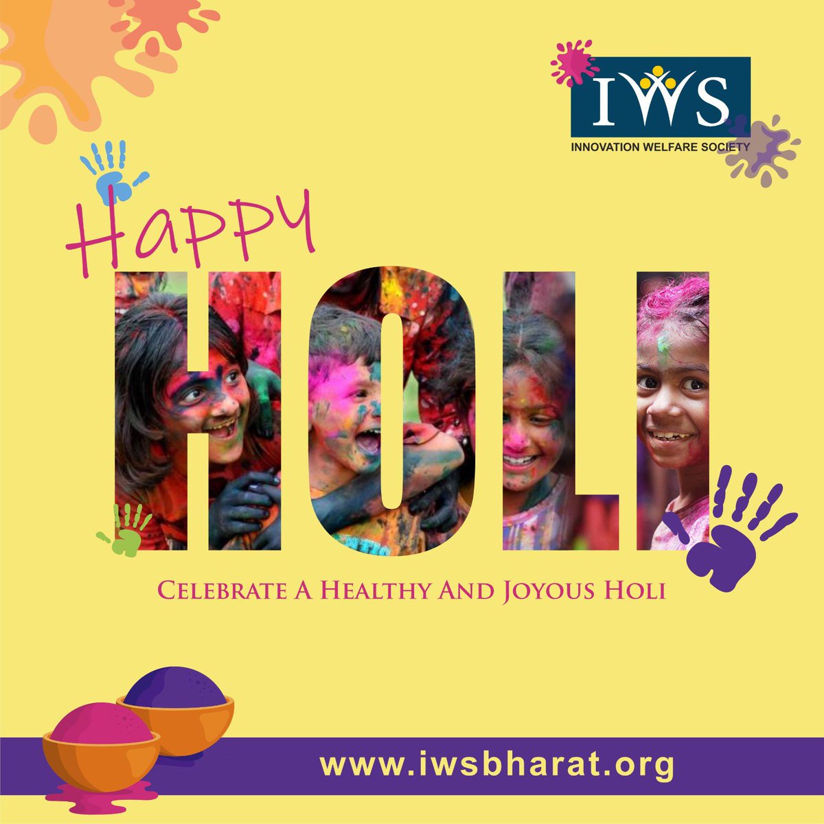 iws_ngo's tweet photo. Sending you wishes in the colors of the rainbow, and wishing they shower love, happiness, and joy upon you. 

Happy Holi 2024!

#happyholi2024 #HoliCelebration #iws #bharat https://t.co/7lWFMFFCrK