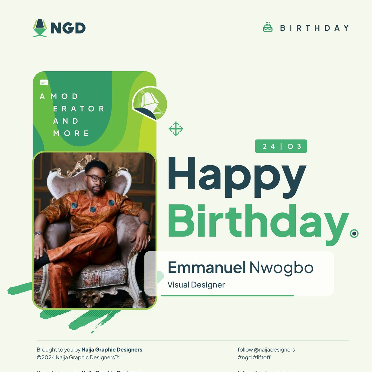 Your expertise and passion for good design are undeniable. Your critiques spark conversation and inspire growth in the entire design community. 

Here's to another year of design excellence! 
Happy birthday @365jbcharacters

#NGD #NGD2024 #HappyBirthday #designgrowth