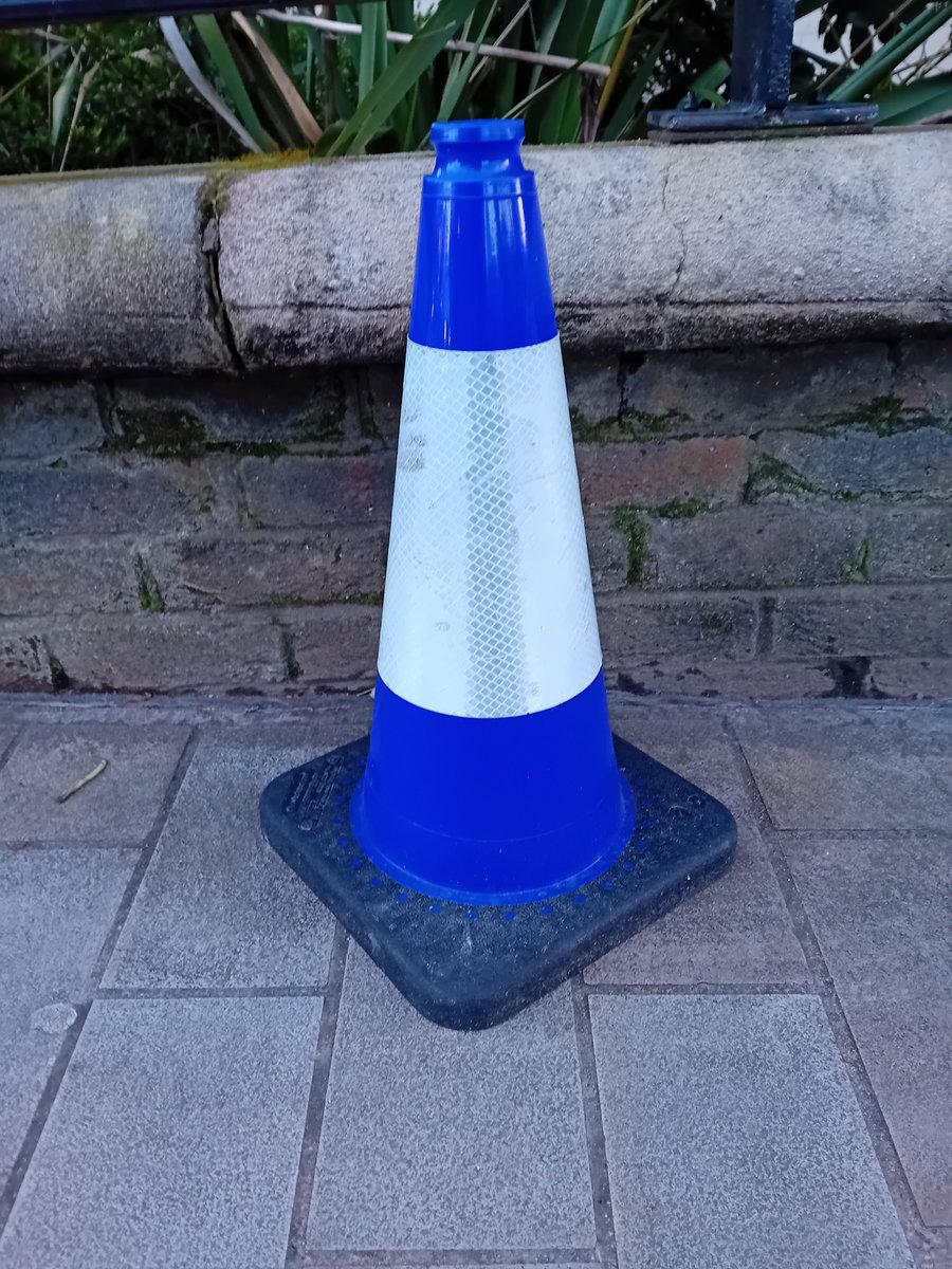 Evertonians responsible for road works in Liverpool refuse to touch red cones and have their own blue ones. #PossiblyNotTrue
