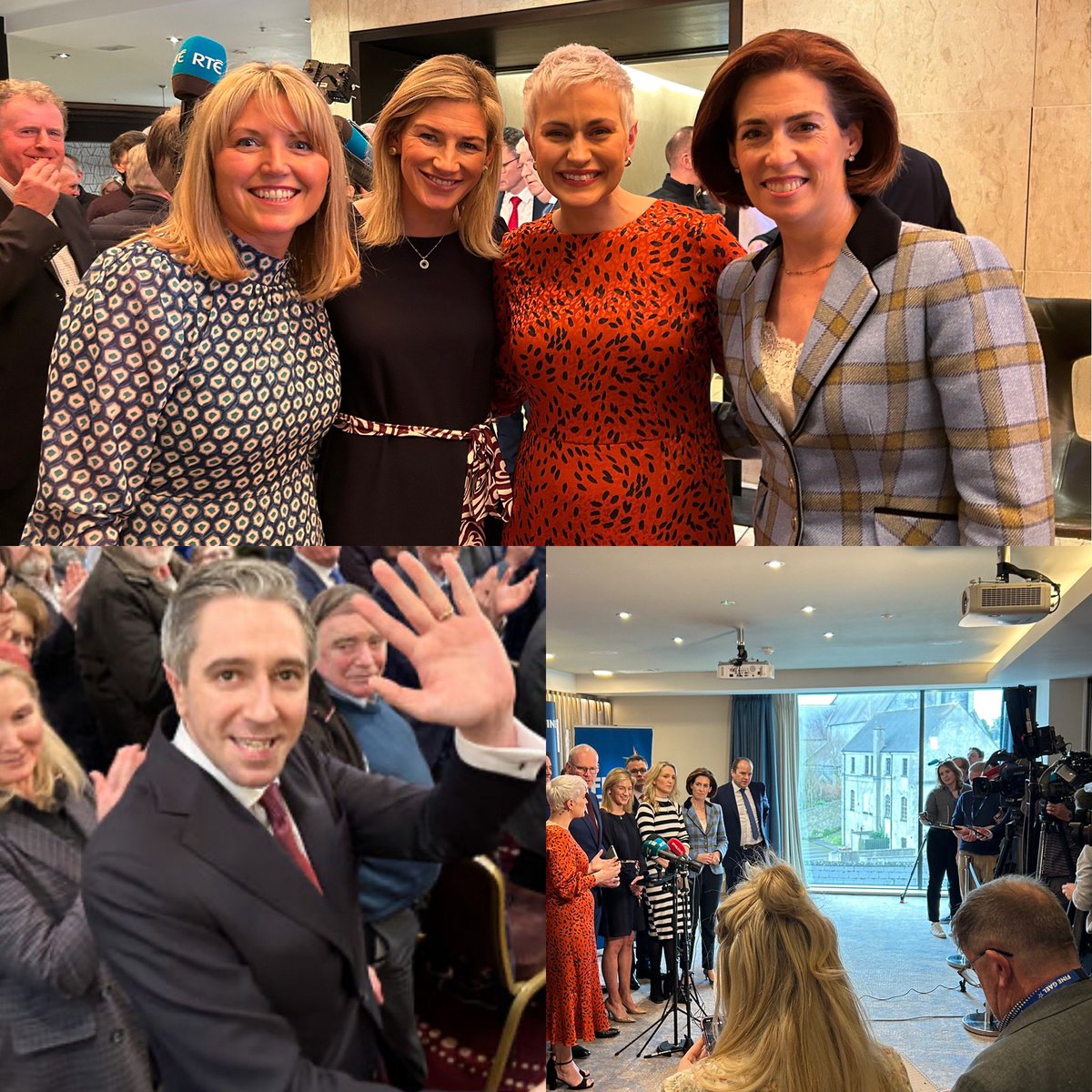 The energy that @SimonHarrisTD will bring to @FineGael, and indeed the country, was palpable in the room today as he was confirmed leader! Congrats to @MariaWalshEU & @ninacarberry on their candidacy for Europe🇪🇺🇮🇪Hard to keep up with the wealth of talent in our party right now💪🏼