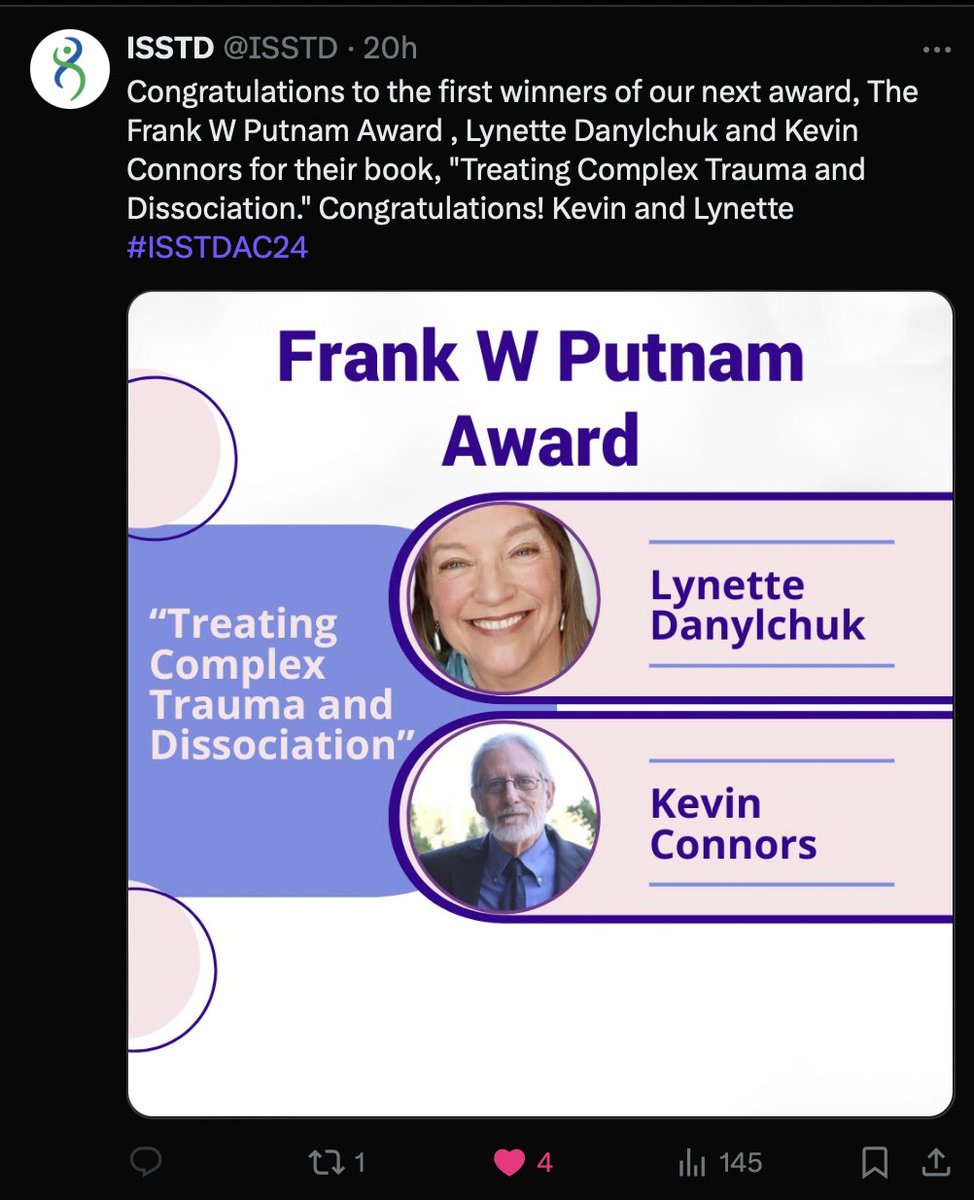 Can't express what an honor it is to win The Frank W Putnam Book Award, with Lynette & Kevin also winning the Book Award for their book. (so, 2 awards!) I put my whole soul into my book, The Cultural Betrayal of Black Women & Girls. And I'm tickled to read their book 🤓