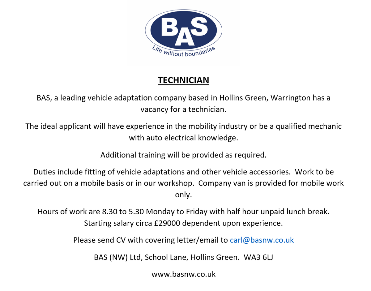 ⭐️⭐️⭐️ WE ARE HIRING ⭐️⭐️⭐️ Do you know anyone who would be interested in one of our current vacancies? Please share and feel free to get in touch 😀 #localjobs #vacancies #technician #productdemonstrator #wearehiring #WarringtonJobs