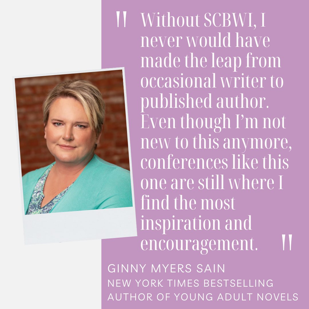 It's almost time for our Spring Conference! April 12-13 in Edmond is your time to connect & grow with industry leaders. Don't take our word for it - listen to the words of some of our members, like Ginny Myers Sain (@stageandpage)! Register today! scbwi.org/events/scbwi-o…