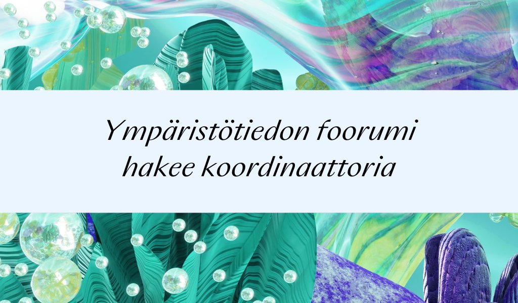 Kiinnostaako työ tiedevälittäjänä ympäristötutkimustiedon ja päätöksenteon saumakohdalla? YTF etsii ✨koordinaattoria✨määräaikaiseen työsuhteeseen 12.8.2024 alkaen! Hae paikkaa 15.4.2024 klo 10 mennessä, tai vinkkaa sopiville kandeille! ymparistotiedonfoorumi.fi/?post_type=uut…