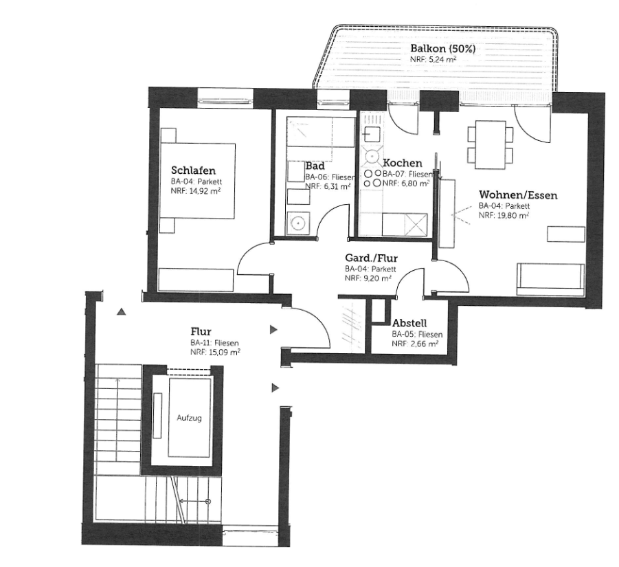 thinking about how wildly different quality of new 1-BR units are in US v. germany... seattle (l): double loaded corridor. 800 sf. 36' deep. windowless BR. 1 window (!) munich (r): point access block. 650 s.f. windows for BR/bath, k/d/l. ~16' deep. + 110 sf balcony.