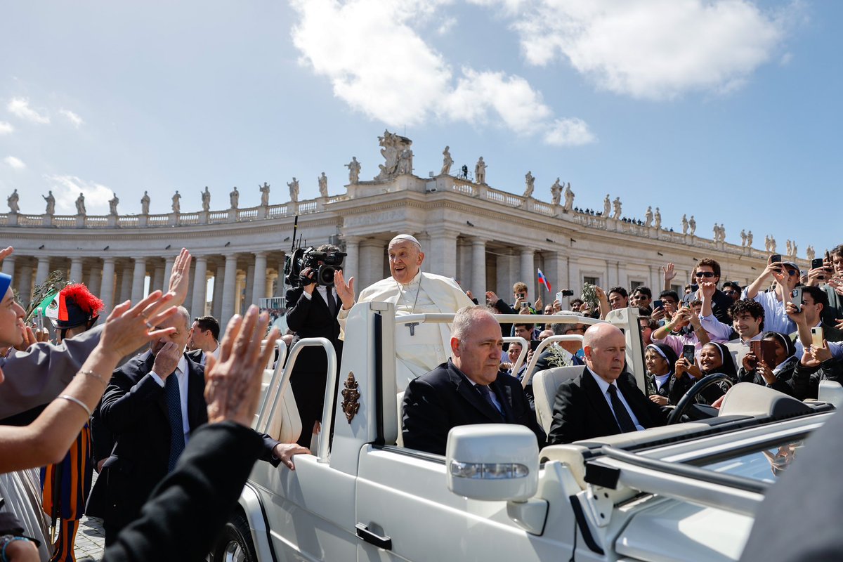 Lola Gomez (@lolagomezc) on Twitter photo About 60,000 people attend #PalmSunday Mass celebrated in St. Peterās Square at the Vatican on March 24, 2024. #PopeFrancis presided over the Mass, the solemn beginning of #HolyWeek, but he skipped the homily and did not have an aide read any prepared remarks. <a href="/CatholicNewsSvc/">Catholic News Service Rome</a> About 60,000 people attend #PalmSunday Mass celebrated in St. Peterās Square at the Vatican on March 24, 2024. #PopeFrancis presided over the Mass, the solemn beginning of #HolyWeek, but he skipped the homily and did not have an aide read any prepared remarks. <a href="/CatholicNewsSvc/">Catholic News Service Rome</a>