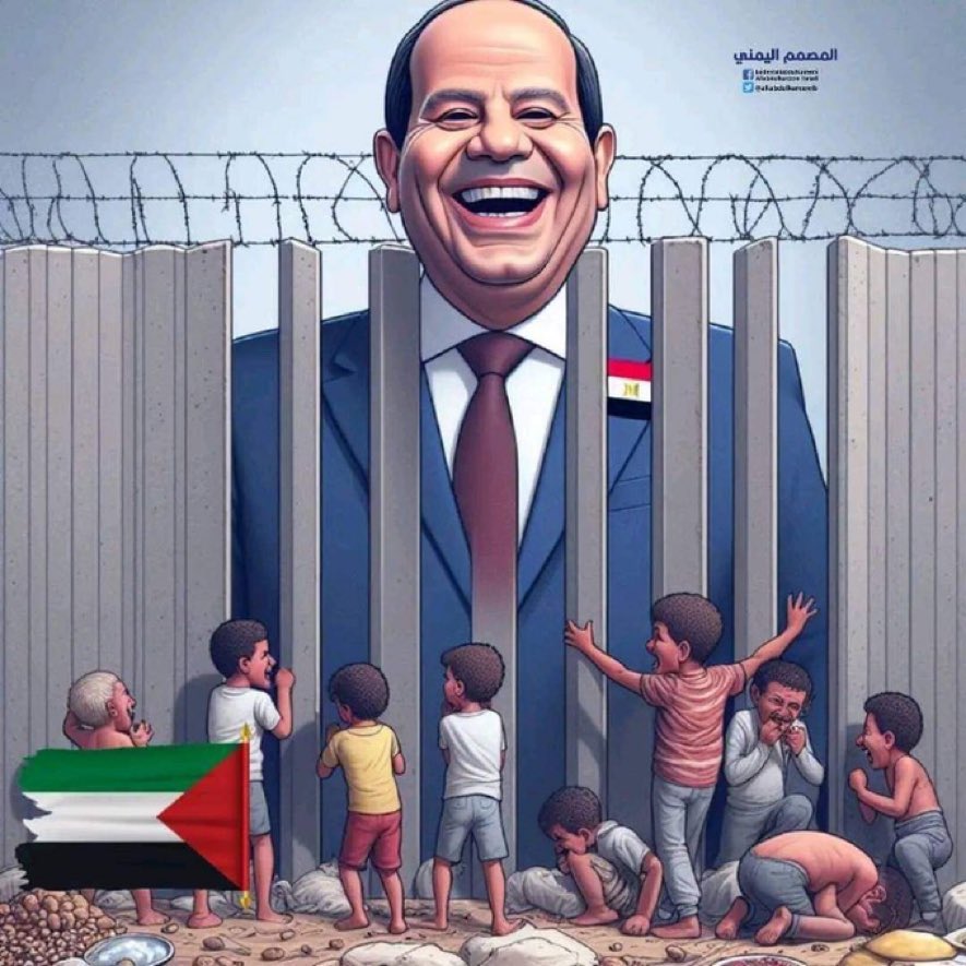 drhossamsamy65's tweet photo. السيسي يحاصر غزة ويمنع عنهم المساعدات بحجة أن اسرائيل ستقصف هذه المساعدات وهو يقبض ثمن حصاره من أوروبا وأمريكا!! https://t.co/FjIfYZlZwk